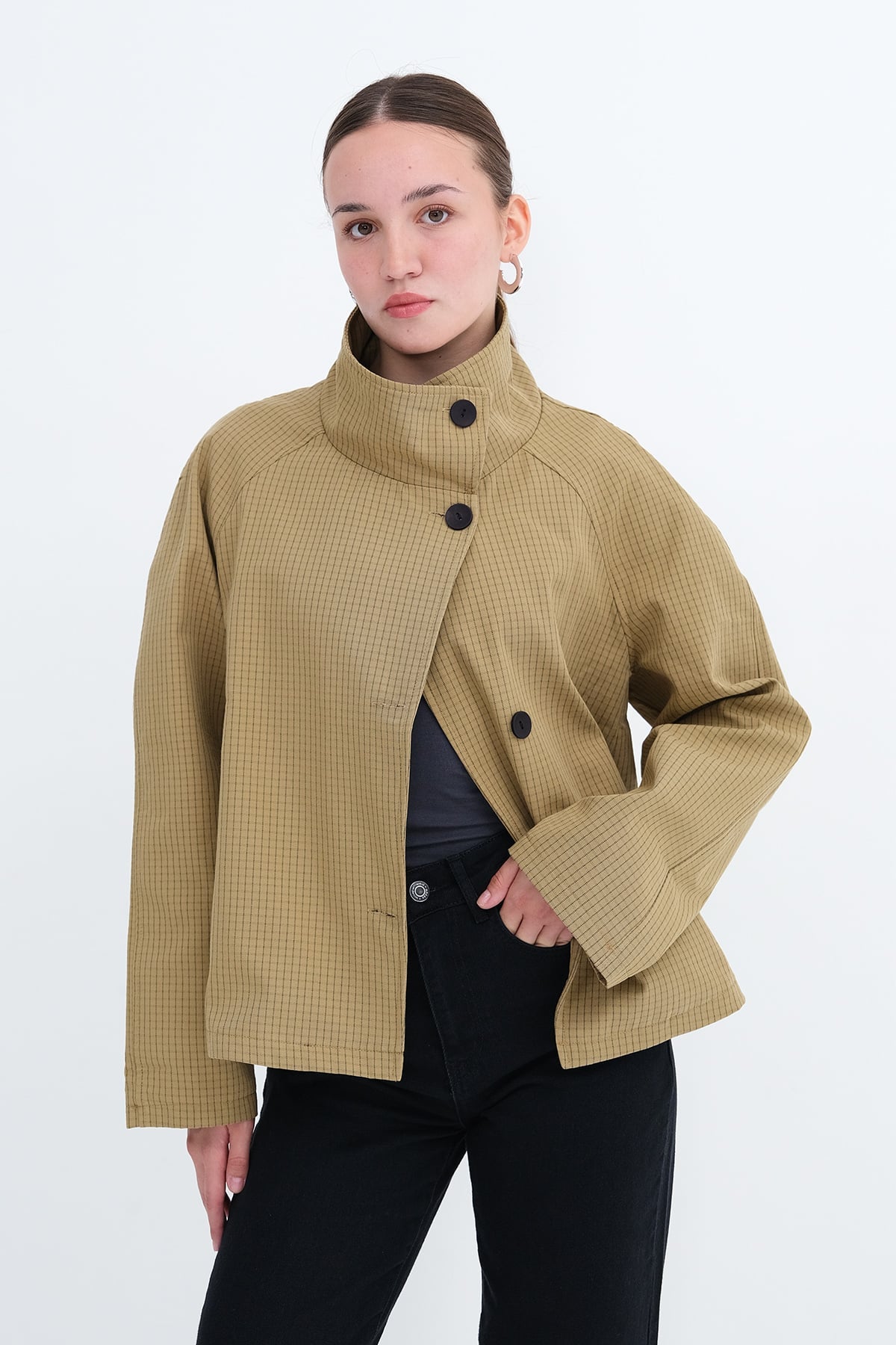 Khaki_Checked-Trench-Coat-addax