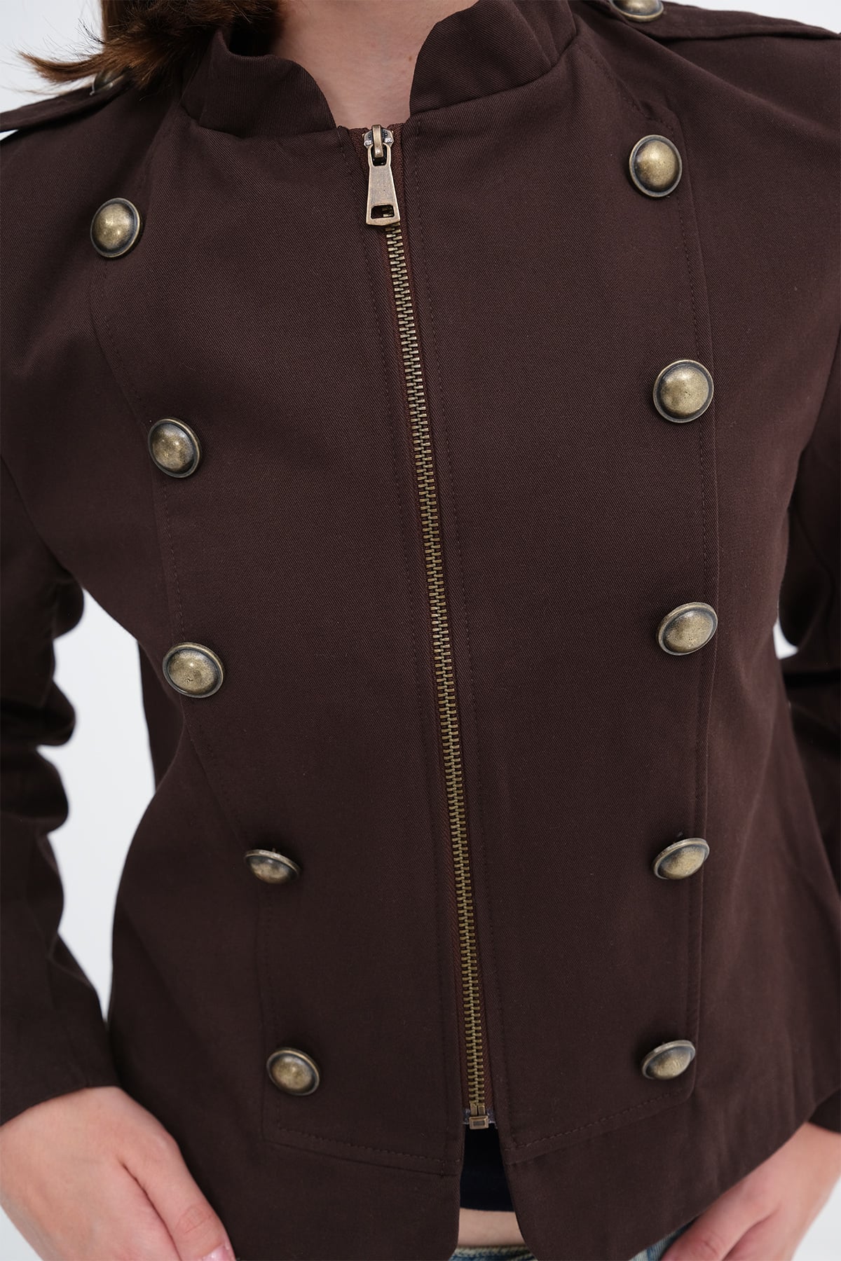 Brown_Padded-Shoulder-Buttoned-Jacket-addax