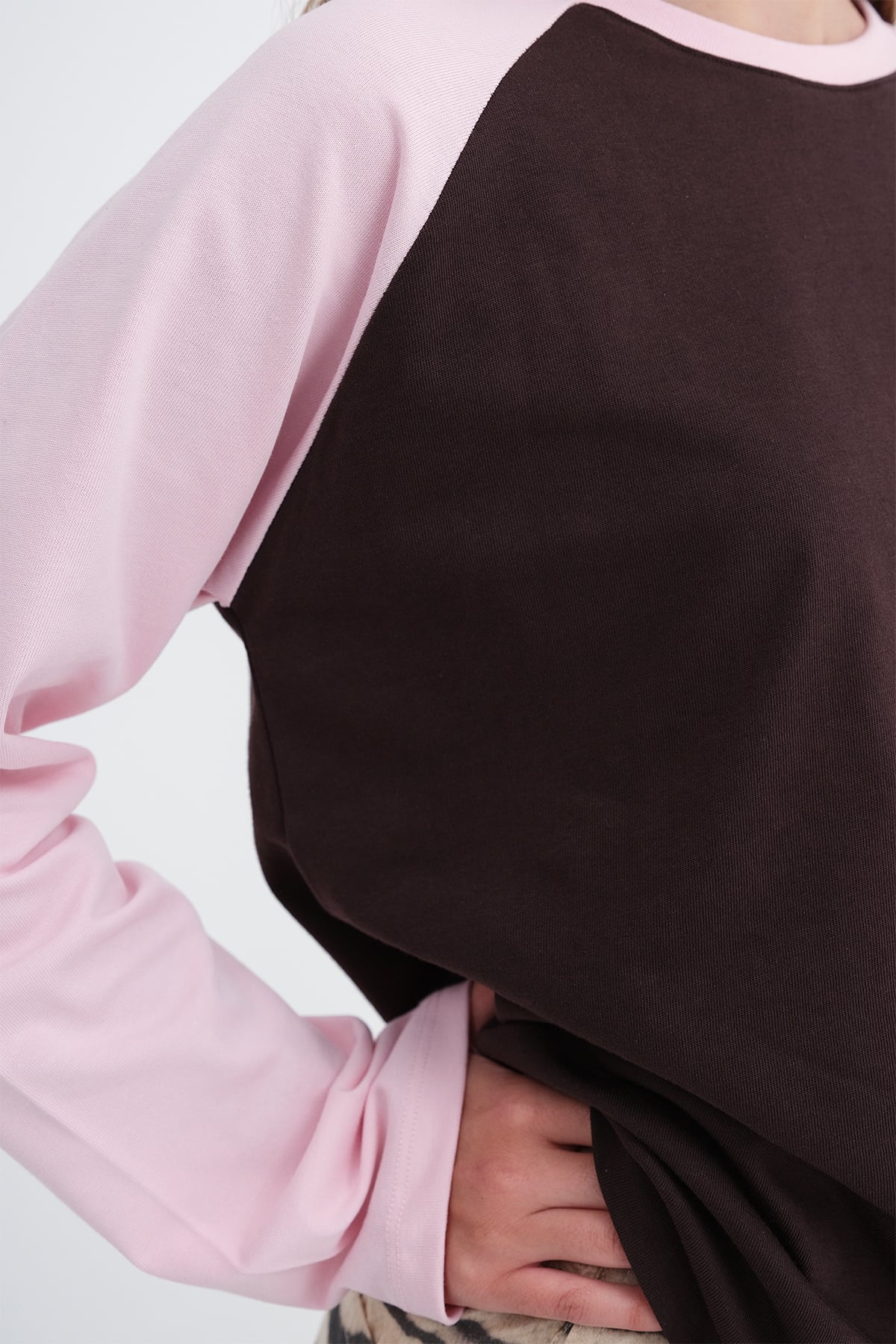Brown-pink_Long-Sleeve-T-Shirt-addax