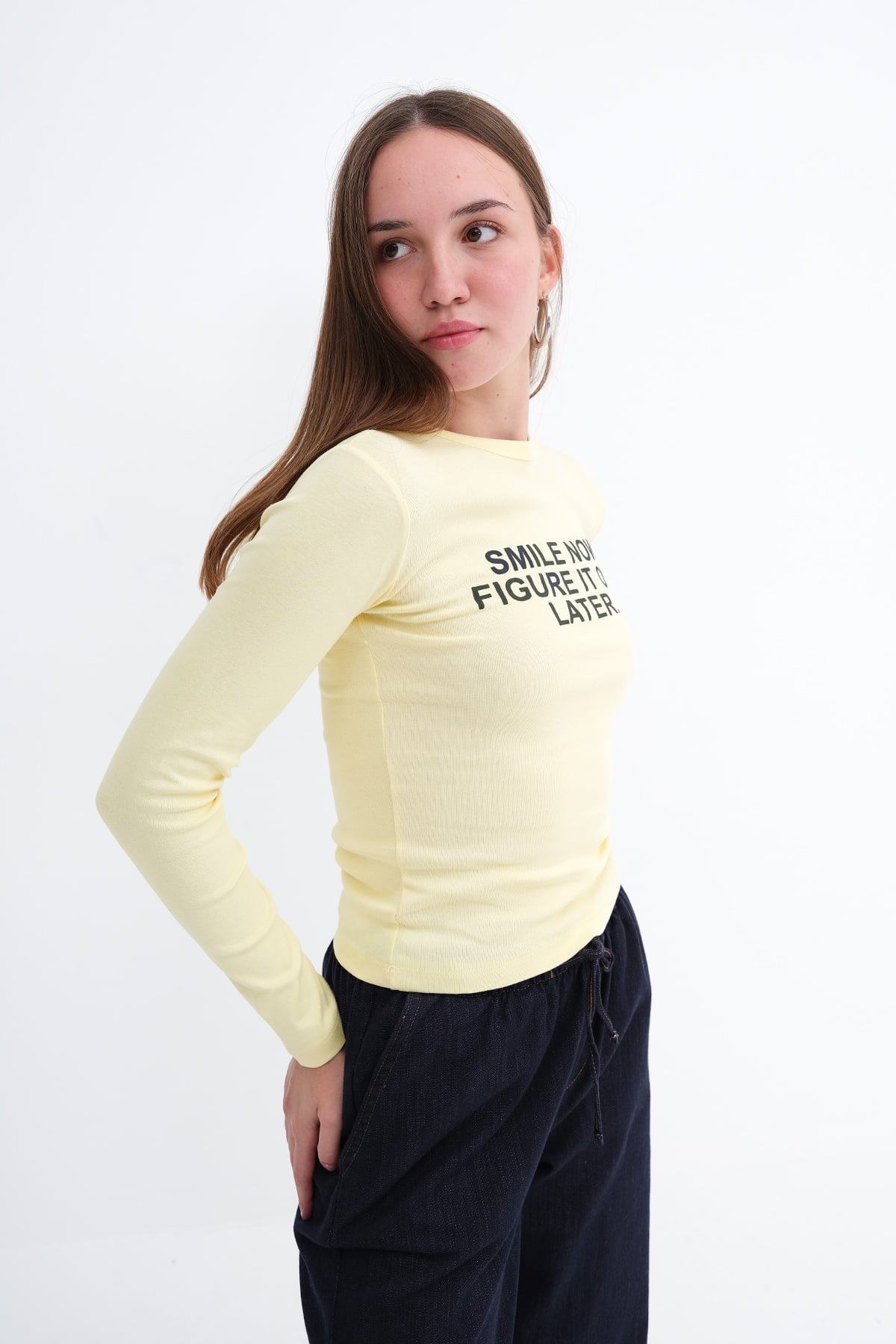Yellow_Printed-Long-Sleeve-T-Shirt-addax
