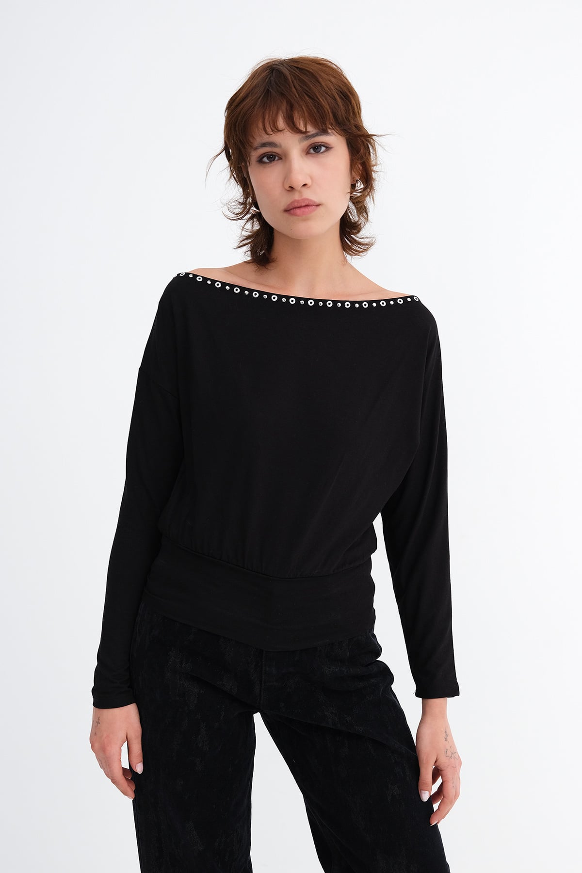 Black_Studded-Detail-Blouse-addax