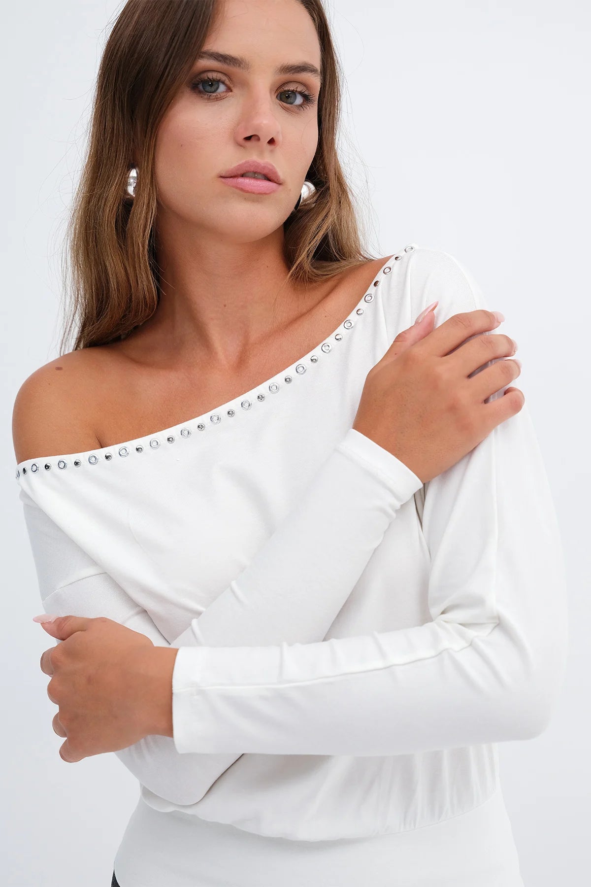 Ecru_Studded-Detail-Blouse-addax