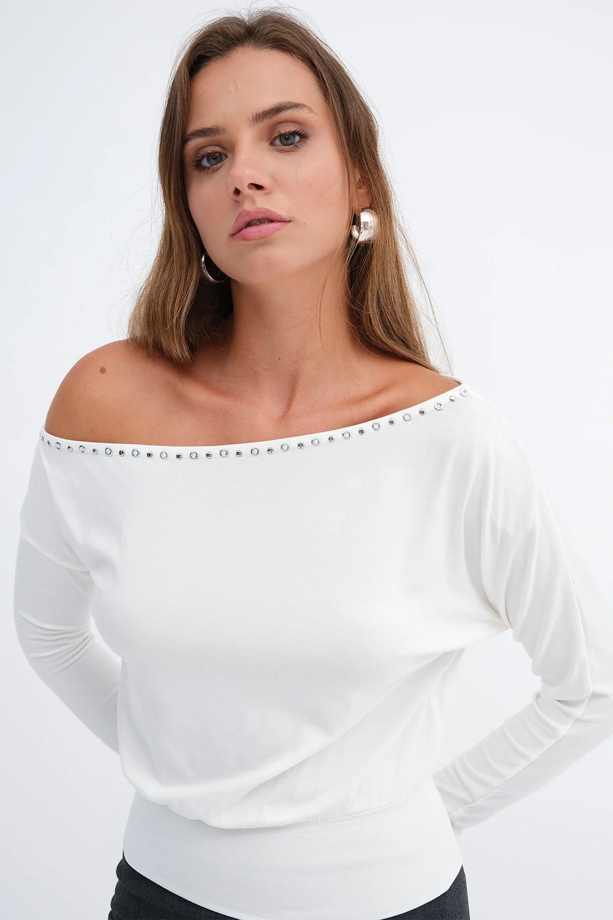 Ecru_Studded-Detail-Blouse-addax