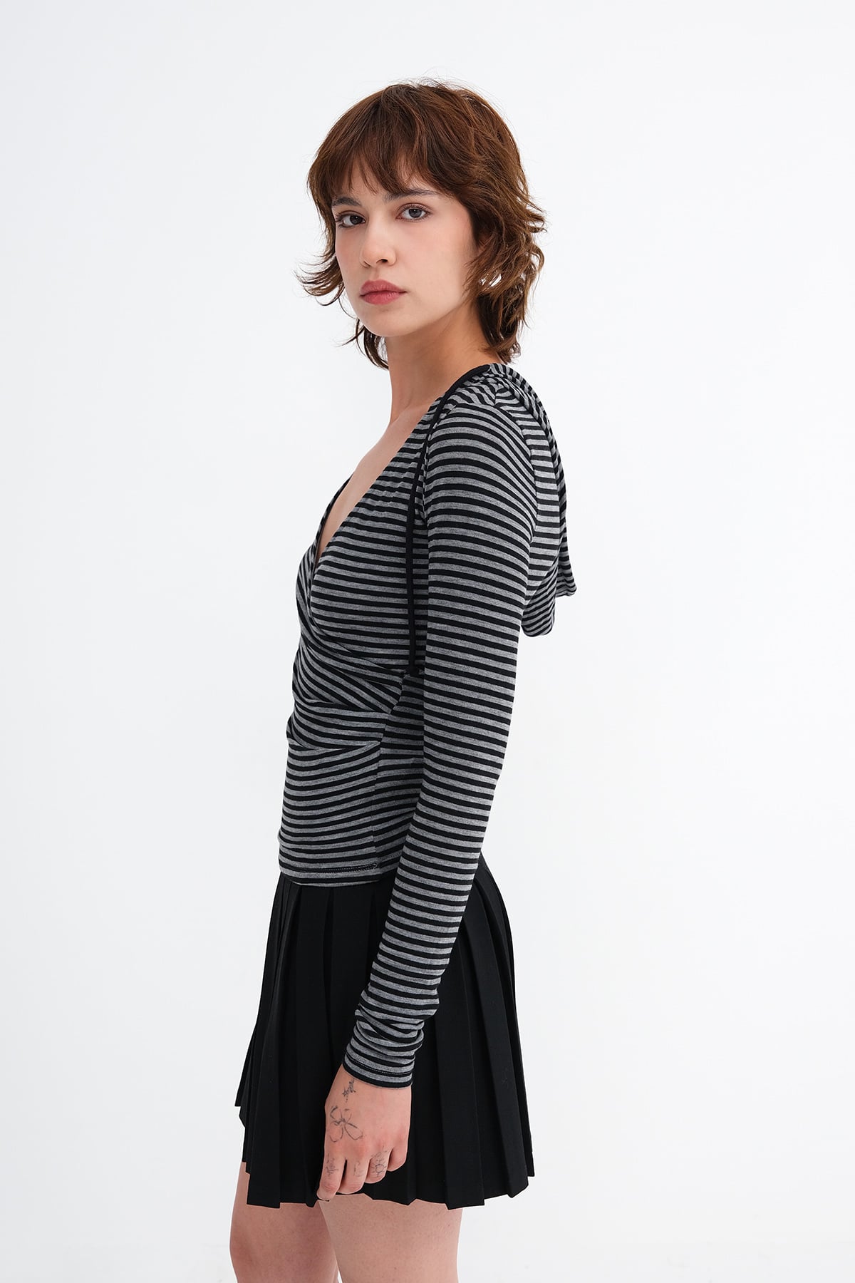 Charcoal---Grey_Hooded-Wrap-Neck-Blouse-addax