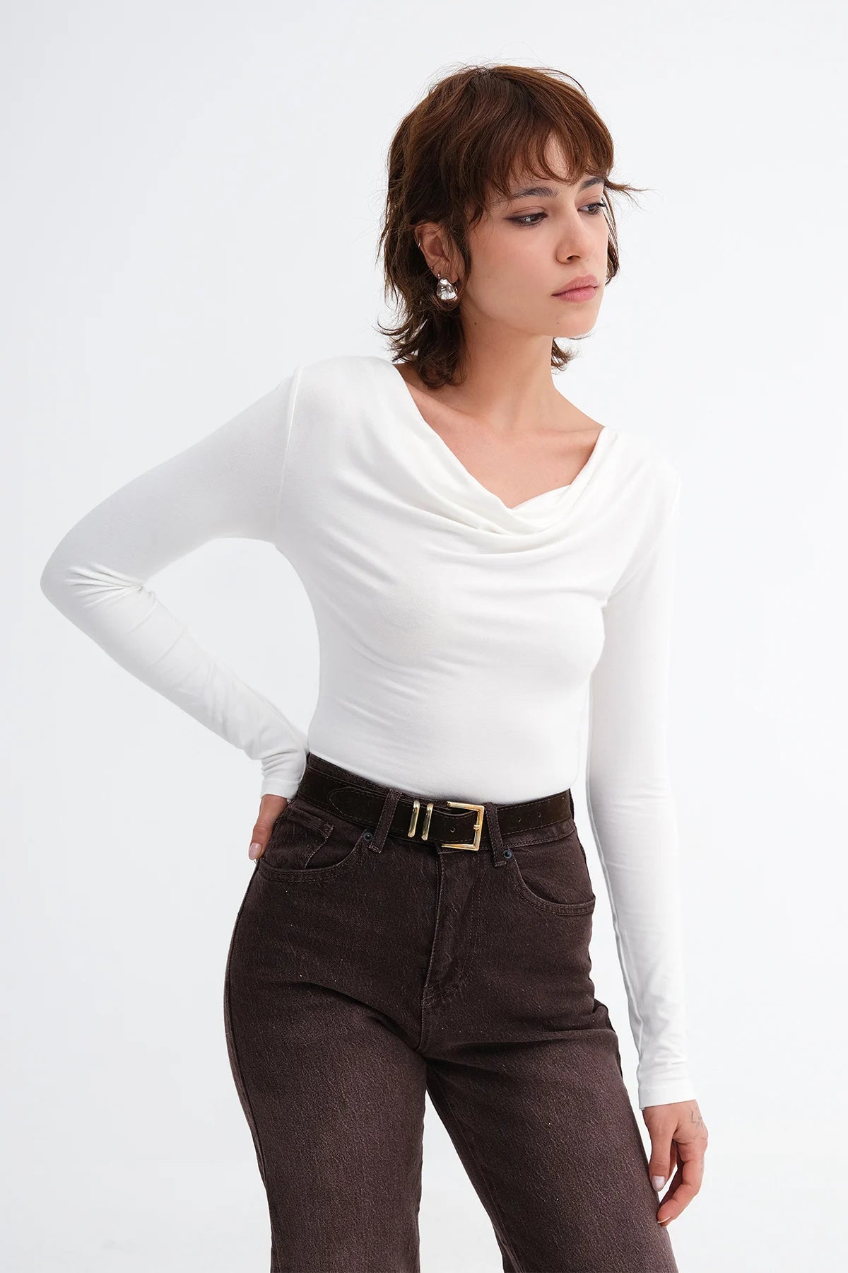 Boat Neck Blouse