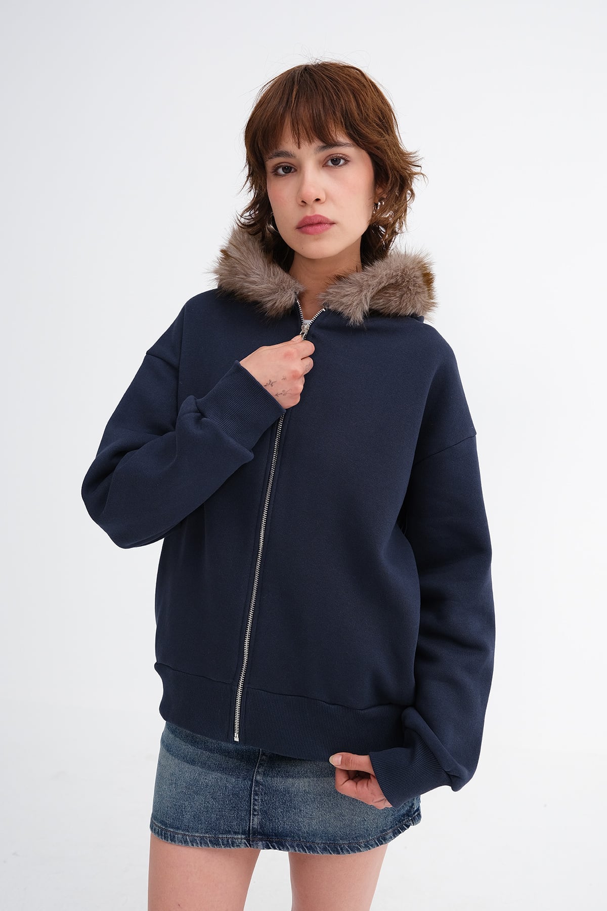 Dark-Night-Blue_Fuzzy-Fleece-Lined-Sweatshirt-addax