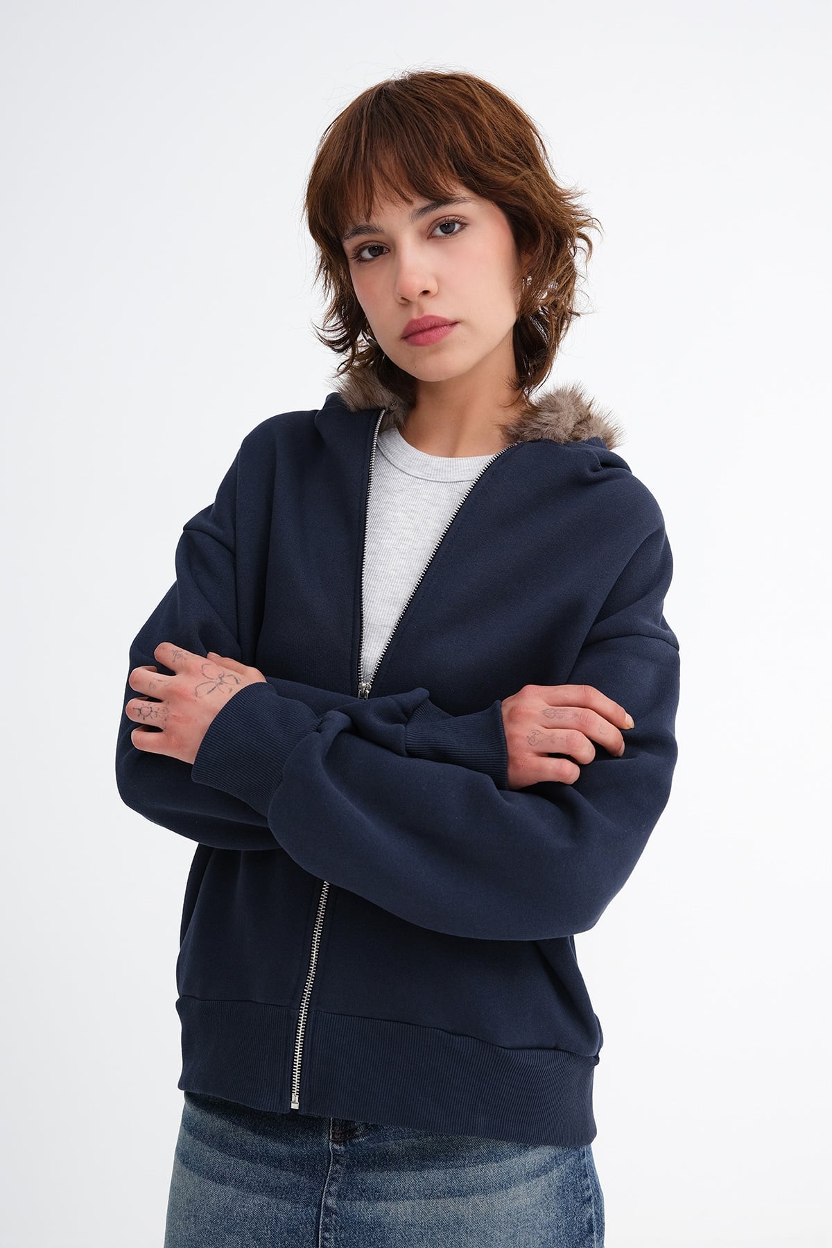Dark-Night-Blue_Fuzzy-Fleece-Lined-Sweatshirt-addax