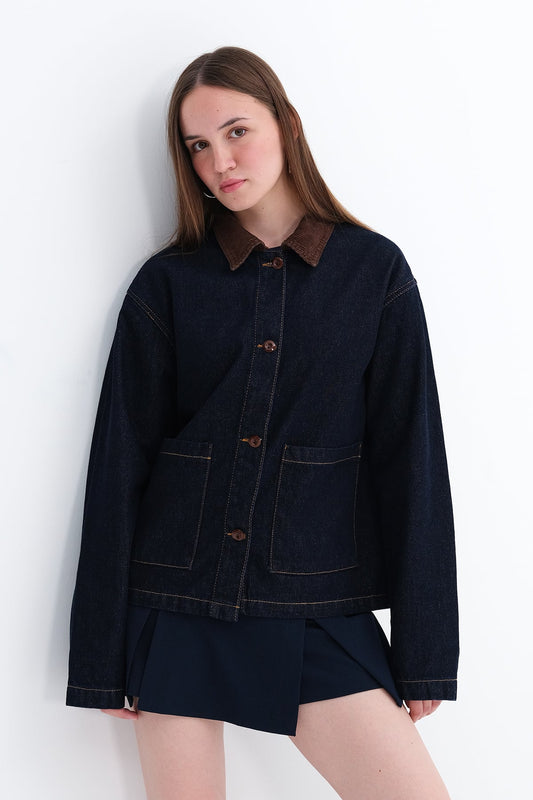 Night-Blue-Rins_Corduroy-Collar-Pocketed-Denim-Jacket-addax