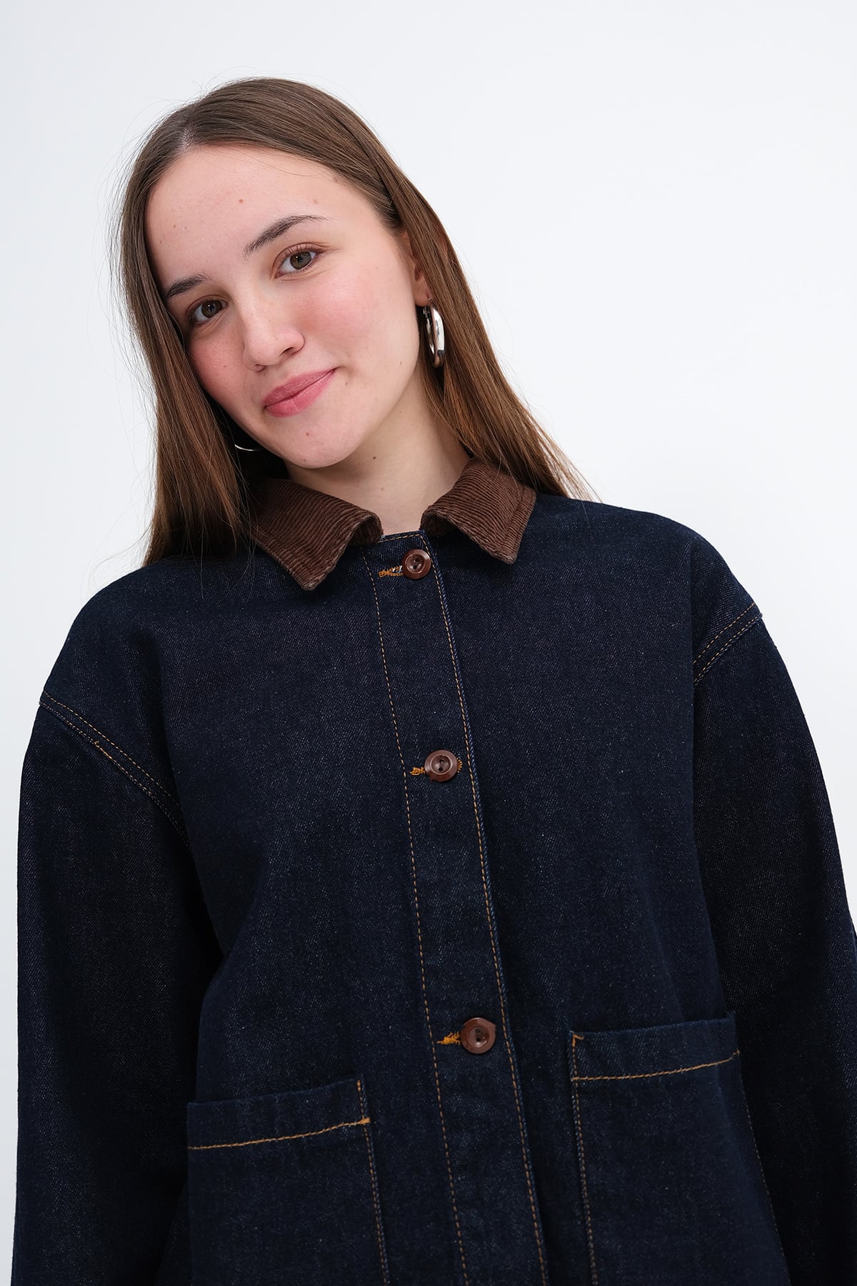 Night-Blue-Rins_Corduroy-Collar-Pocketed-Denim-Jacket-addax