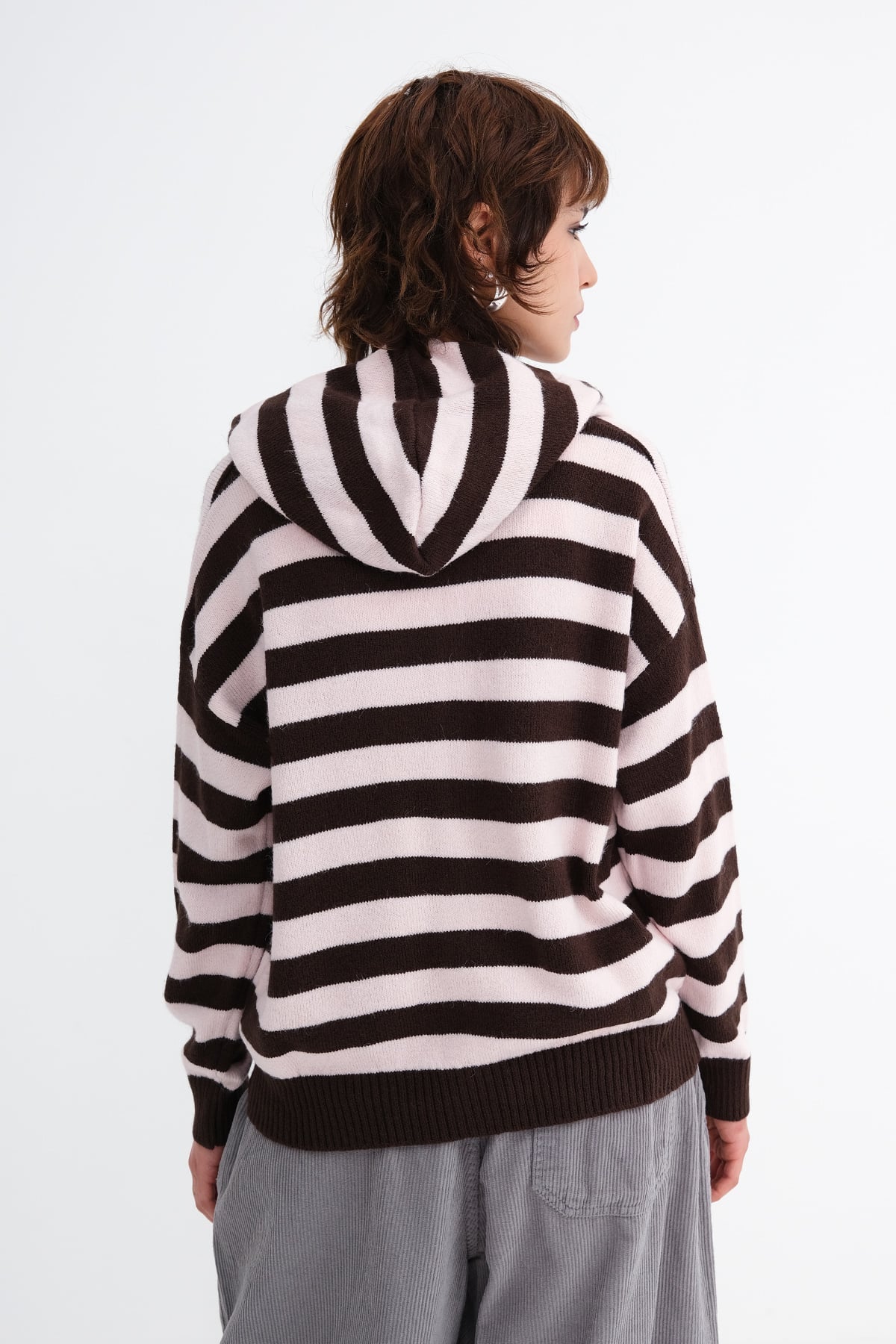 Brown-Lotus_Striped-Knit-Cardigan-addax