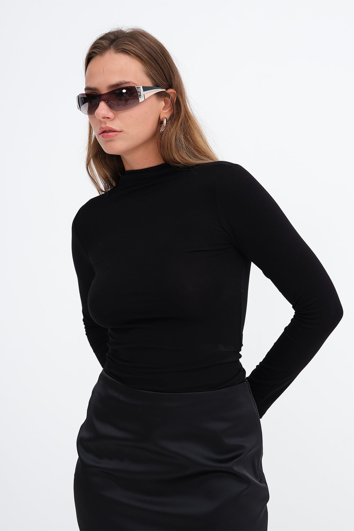 Basic High Neck Blouse