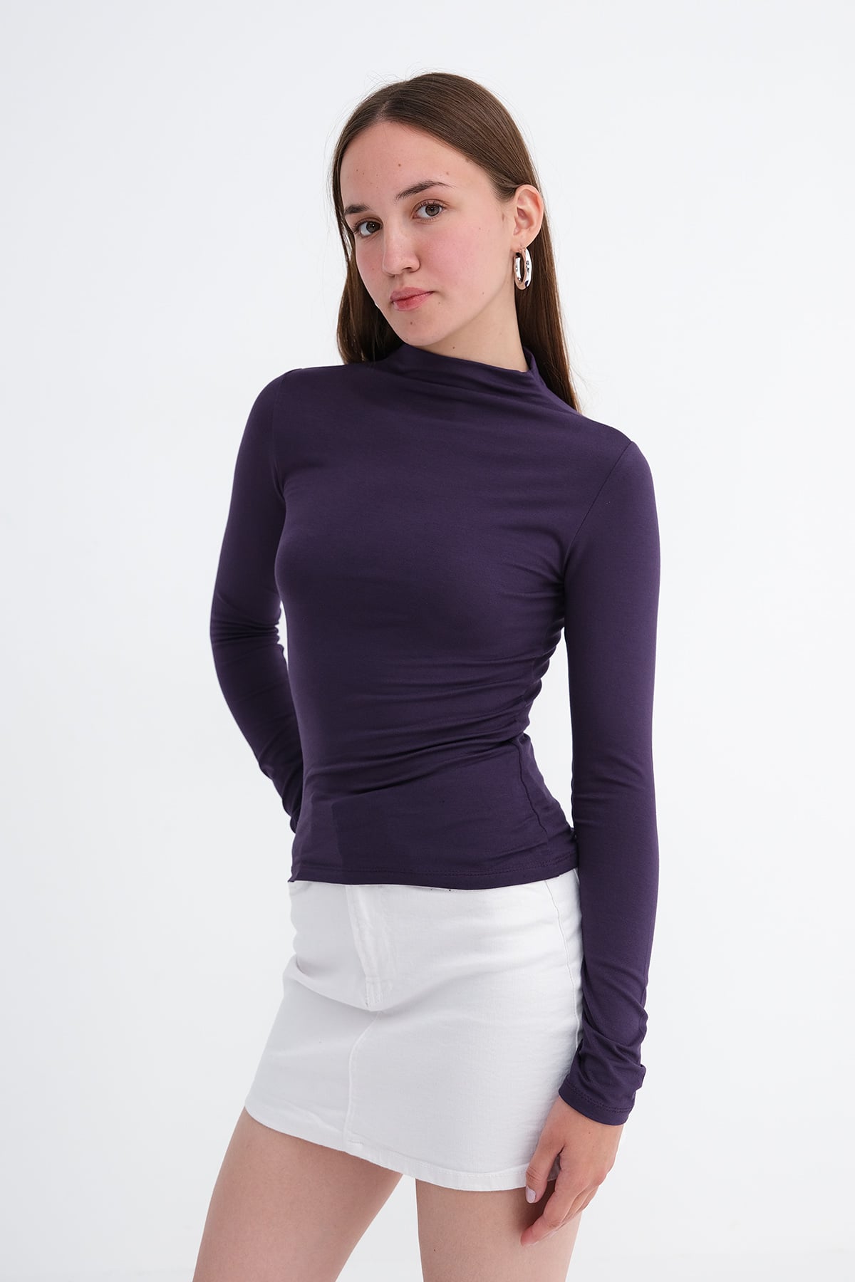 Purple_Basic-High-Neck-Blouse-addax