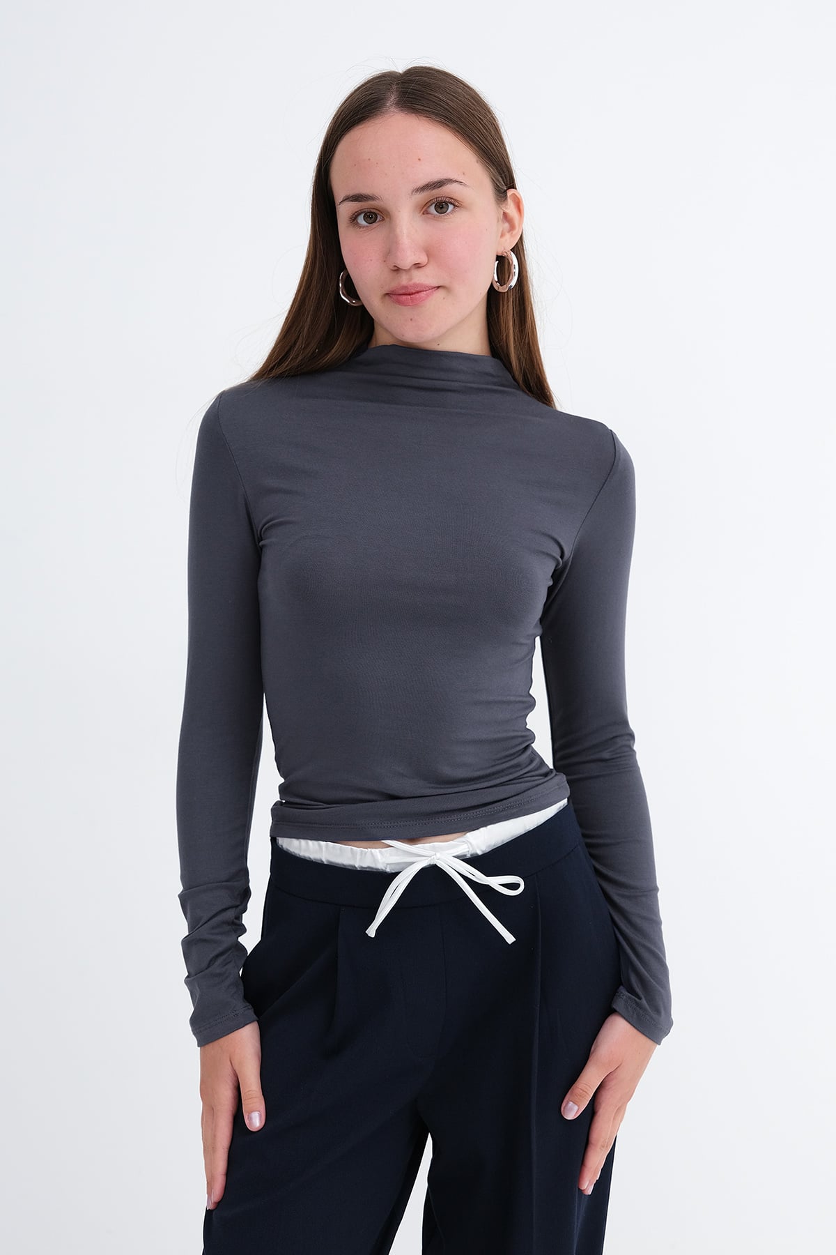 Charcoal_Basic-High-Neck-Blouse-addax