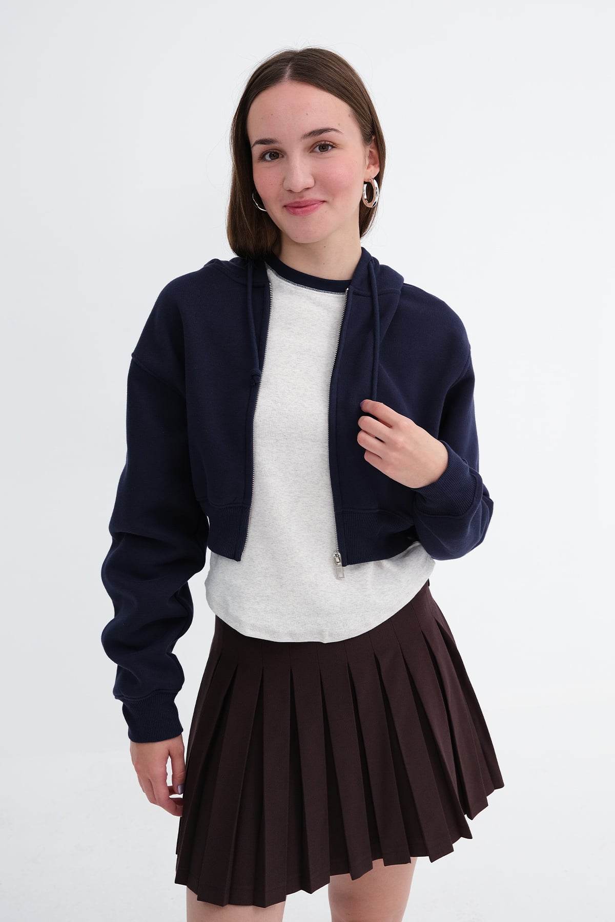 Dark-Night-Blue_Hooded-Brushed-Sweatshirt-addax