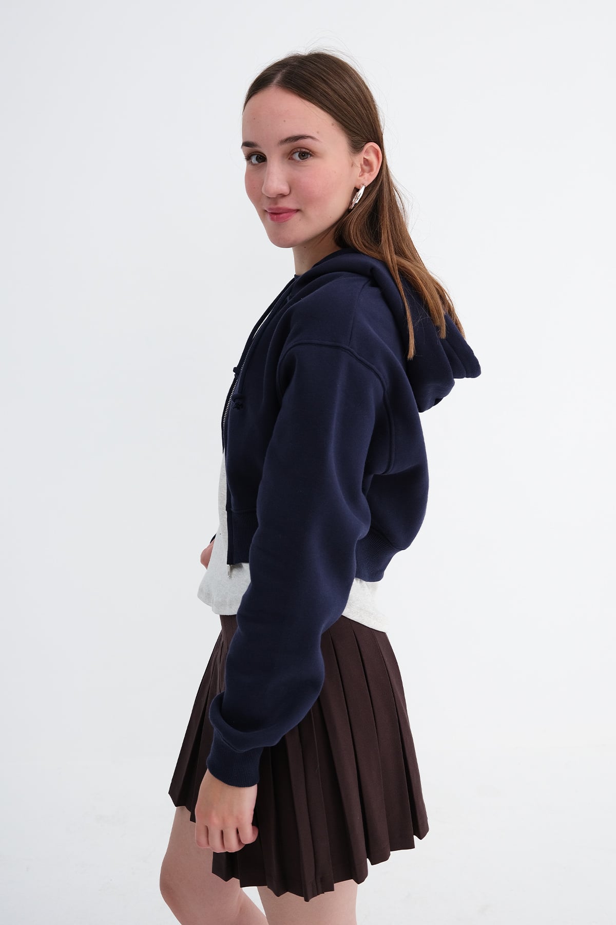 Dark-Night-Blue_Hooded-Brushed-Sweatshirt-addax