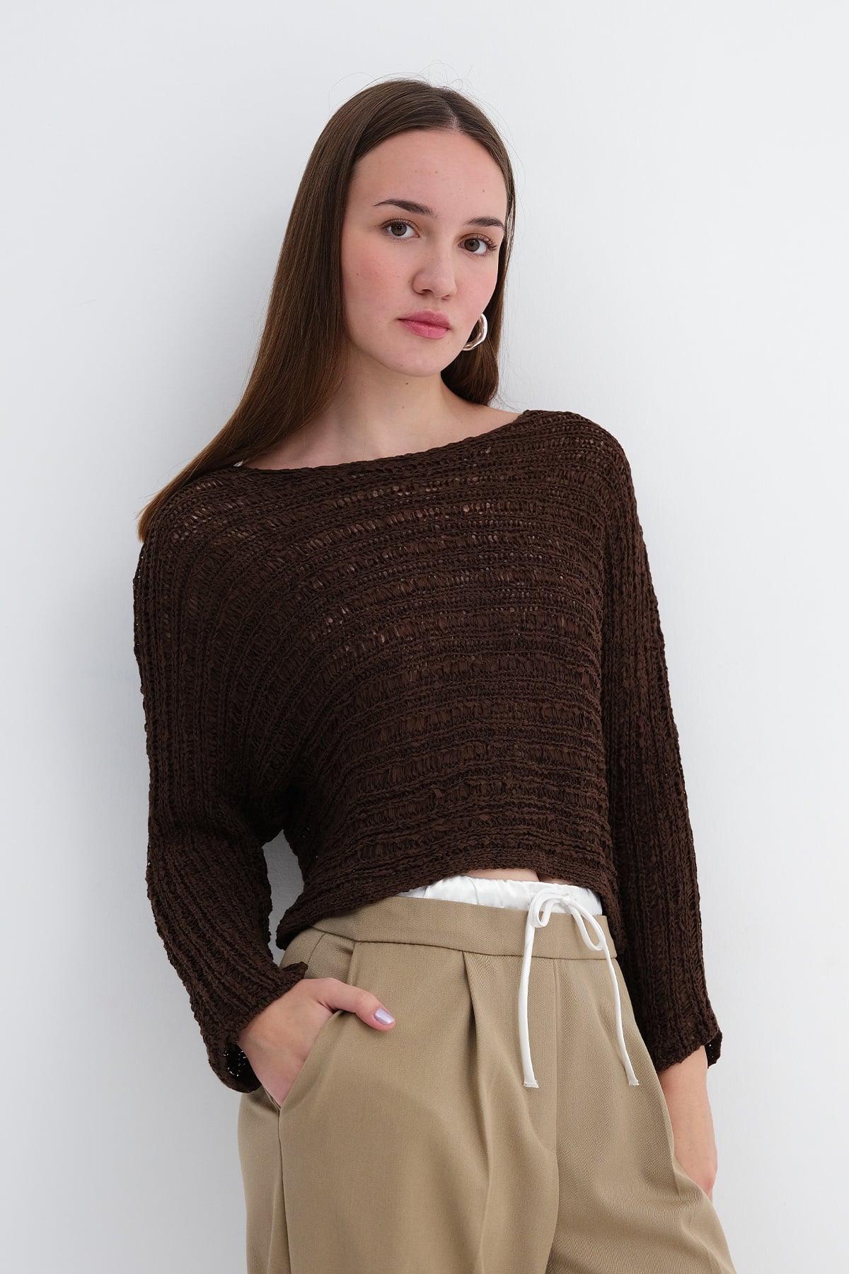 Brown_Crew-Neck-Openwork-Knit-Top-addax