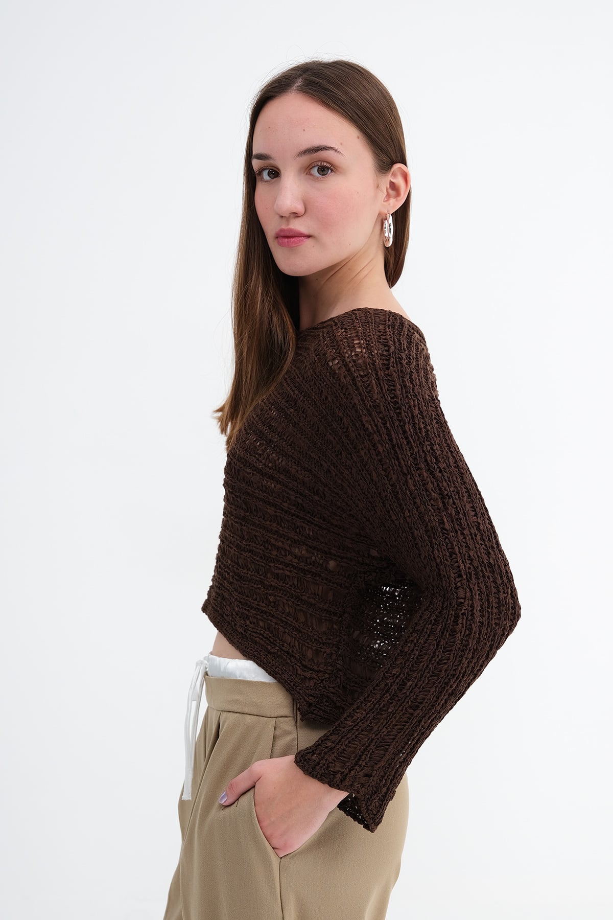 Brown_Crew-Neck-Openwork-Knit-Top-addax