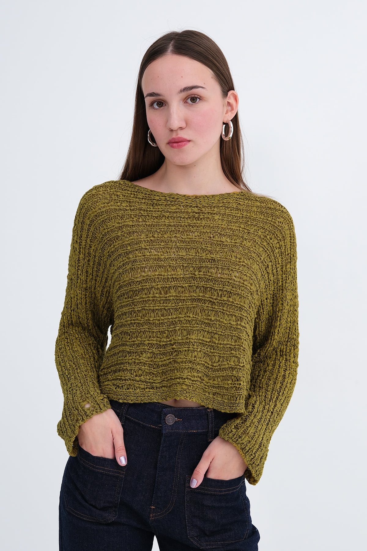 Olive_Crew-Neck-Openwork-Knit-Top-addax