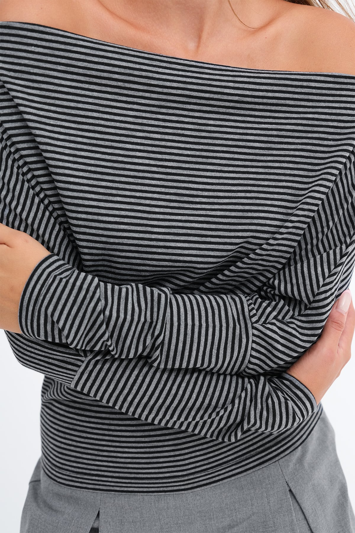 Grey---Black_Striped-Boat-Neck-Blouse-addax
