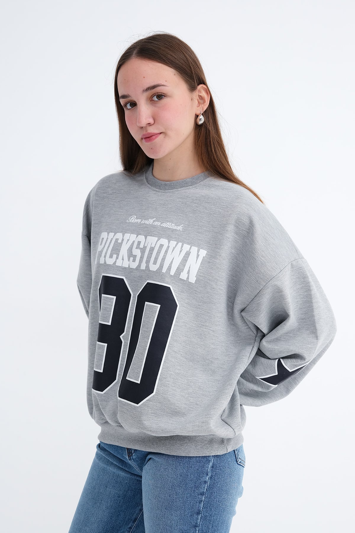 Grey-Melange_Printed-Sweatshirt-addax