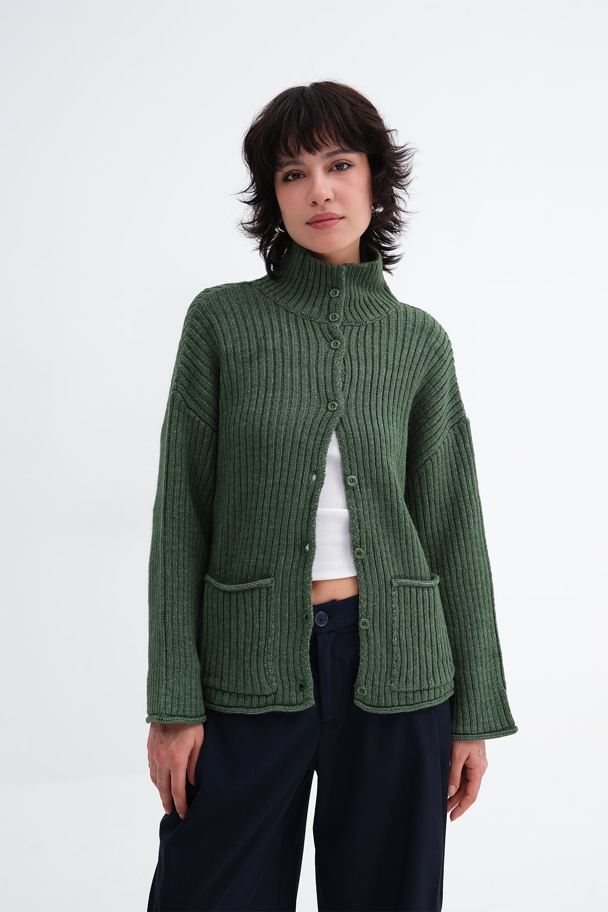 Green_Button-Up-Knit-Cardigan-addax