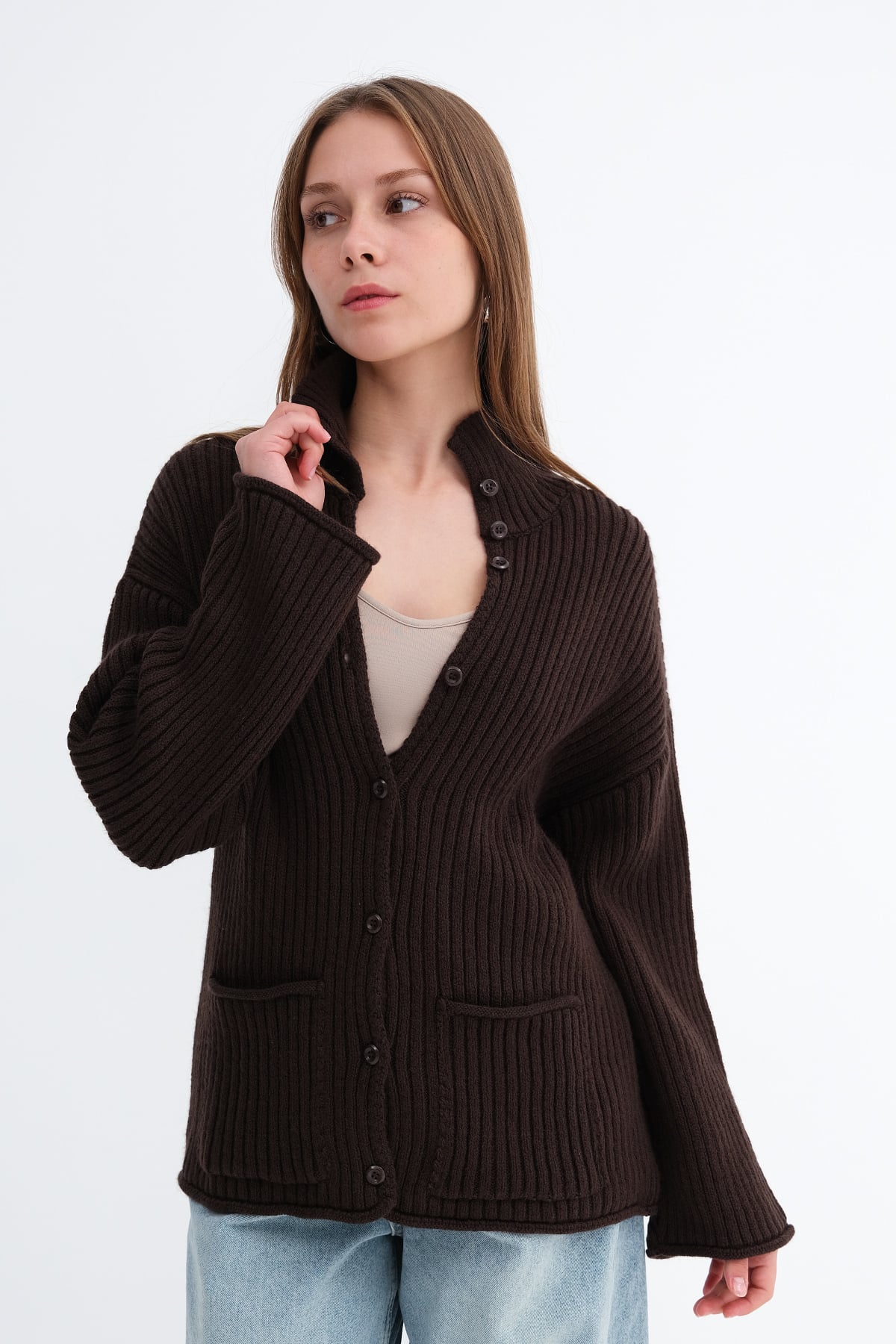 Bitter-Coffee_Button-Up-Knit-Cardigan-addax