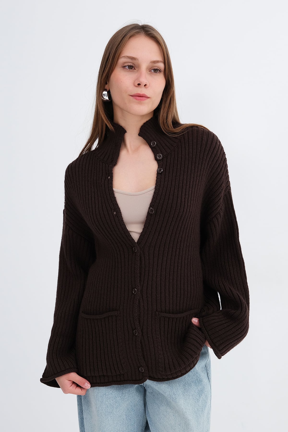 Bitter-Coffee_Button-Up-Knit-Cardigan-addax