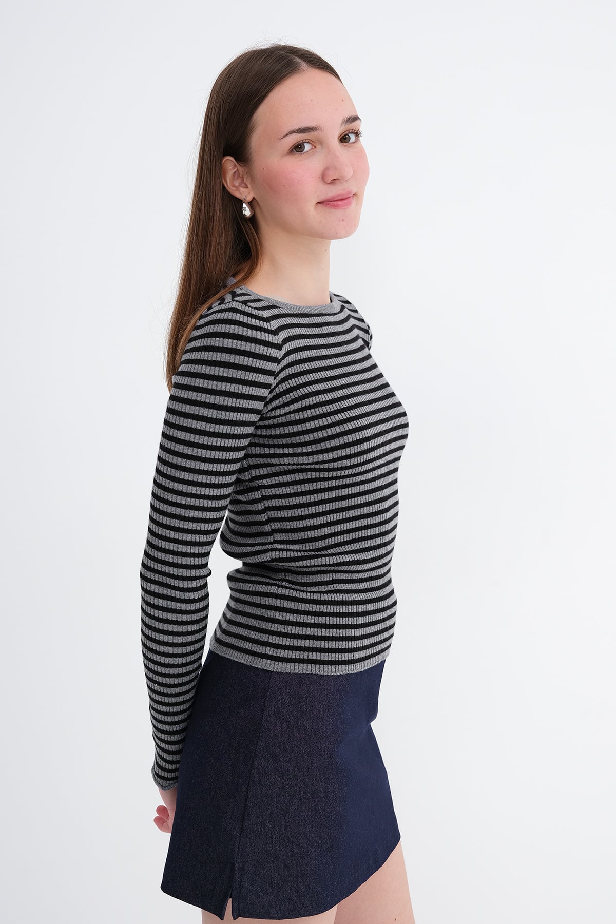 Charcoal---Black_Striped-Knit-Sweater-addax
