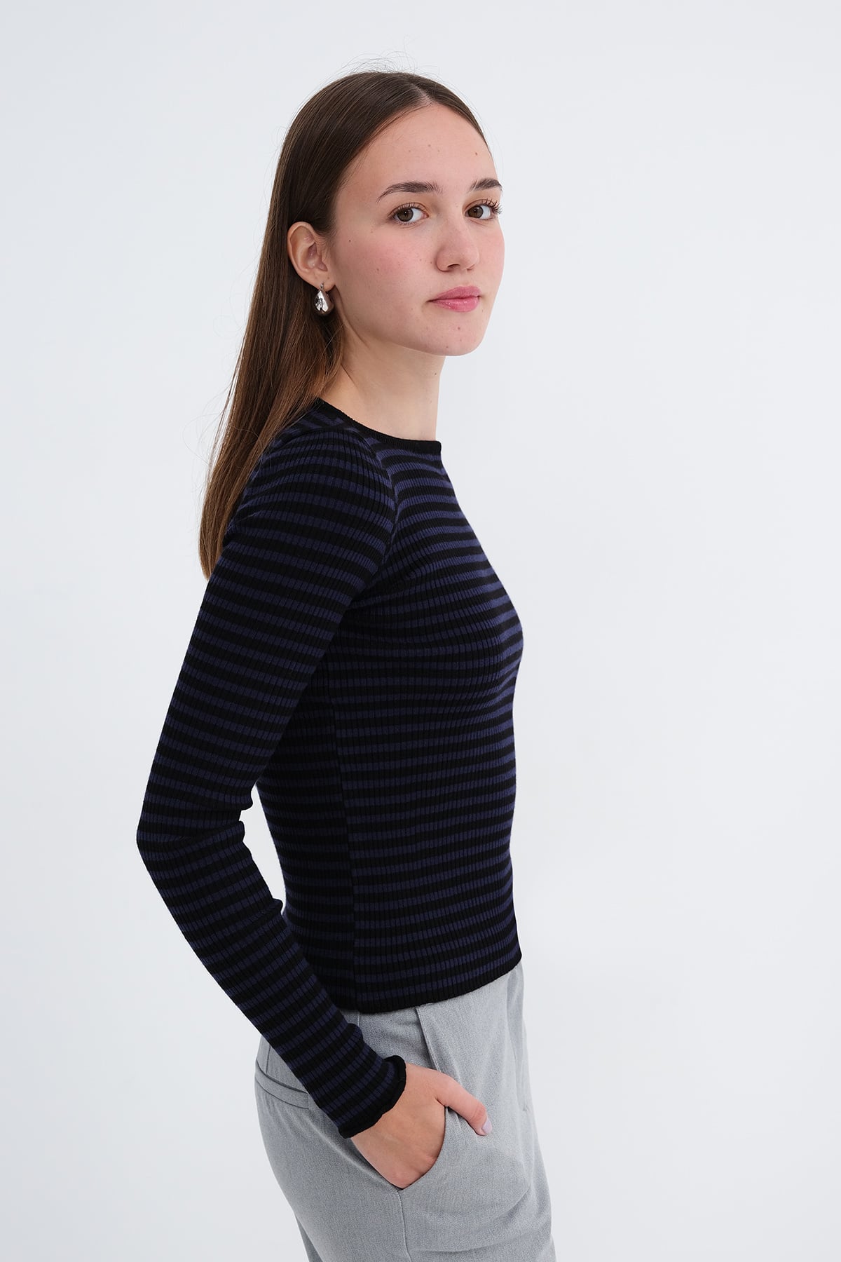 Royal-Blue-Black_Striped-Knit-Sweater-addax