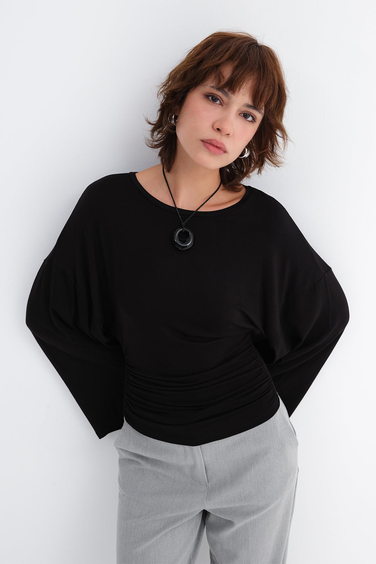 Side Ruched Blouse