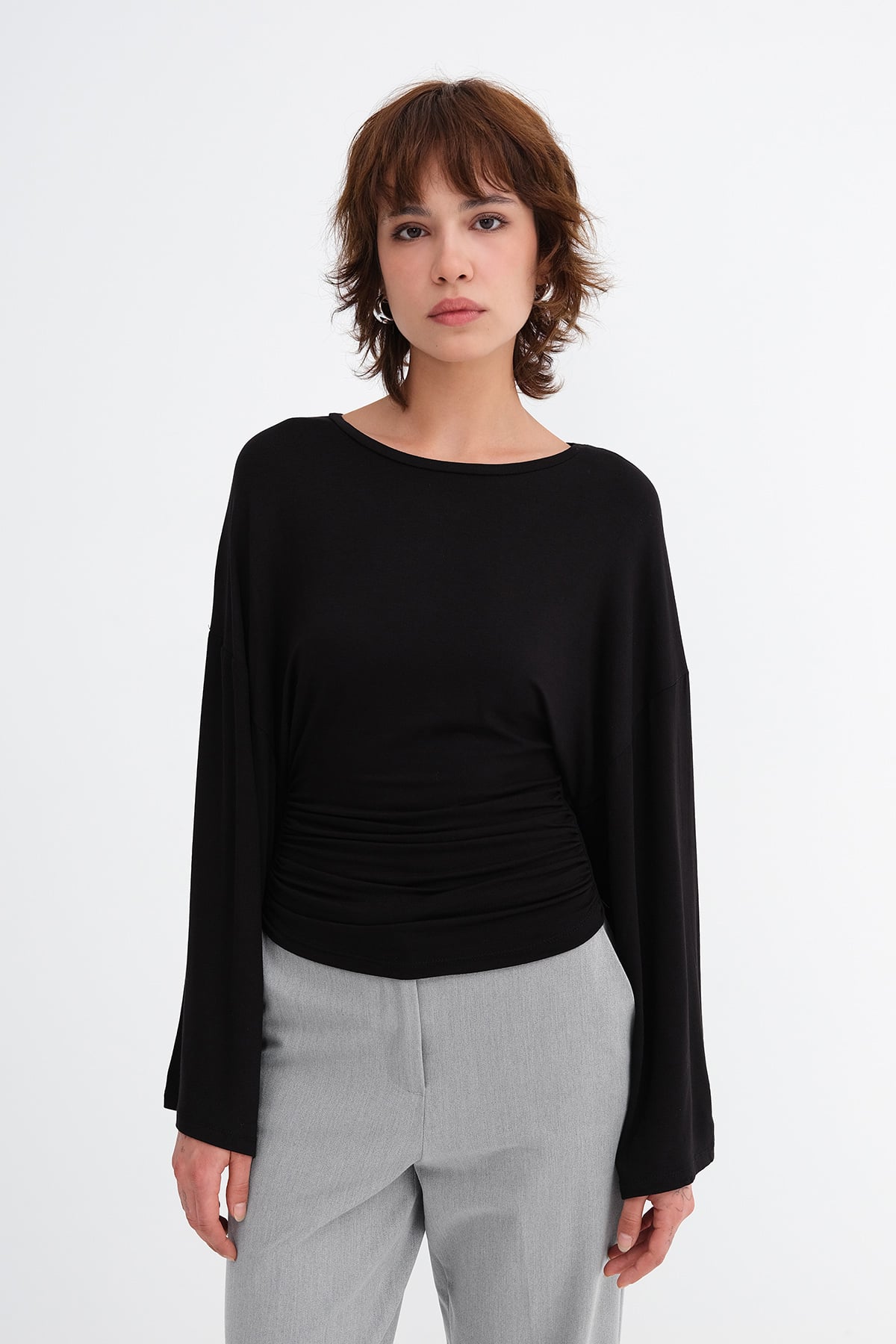 Black_Side-Ruched-Blouse-addax