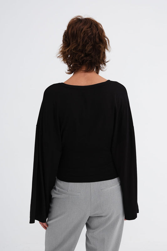 Black_Side-Ruched-Blouse-addax