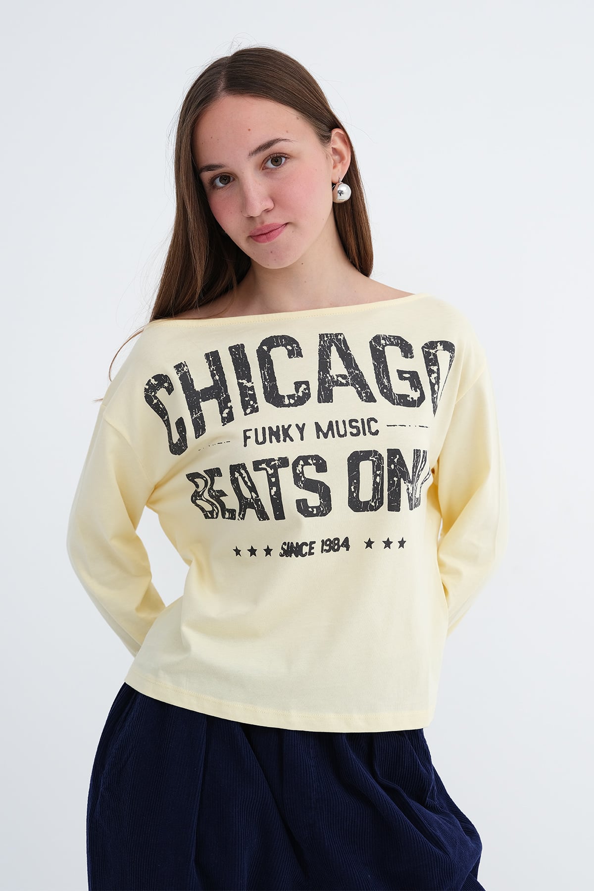 Yellow_Printed-Long-Sleeve-T-Shirt-addax