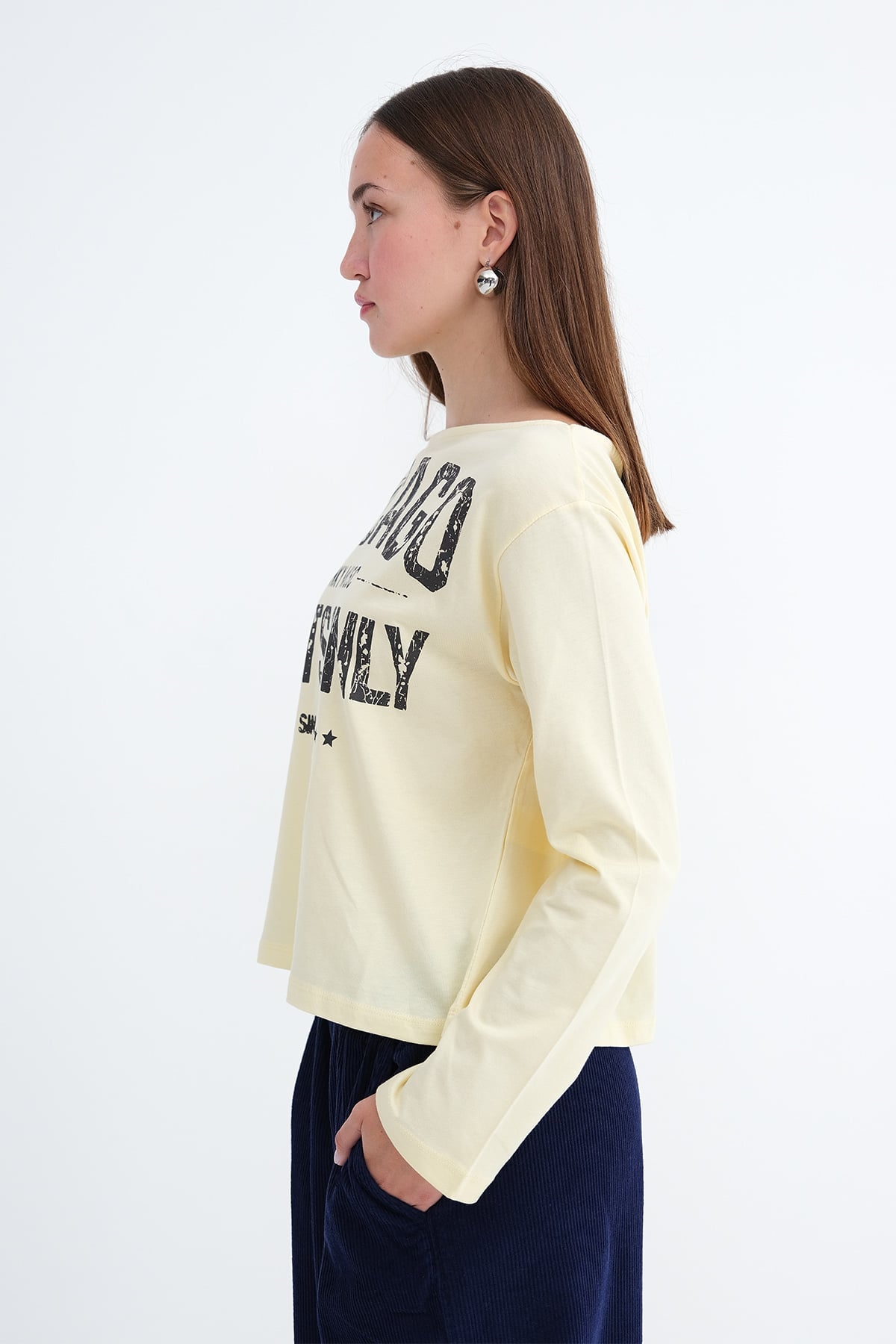 Yellow_Printed-Long-Sleeve-T-Shirt-addax