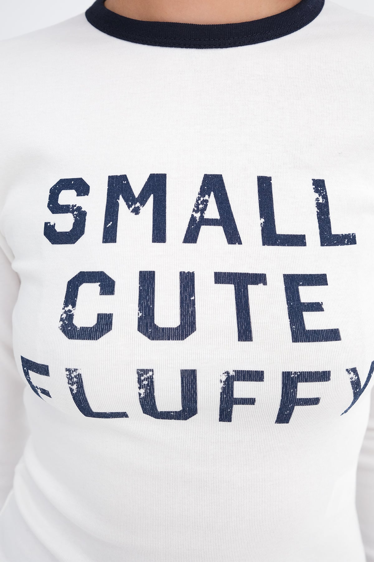 Ecru_Text-Print-T-shirt-addax