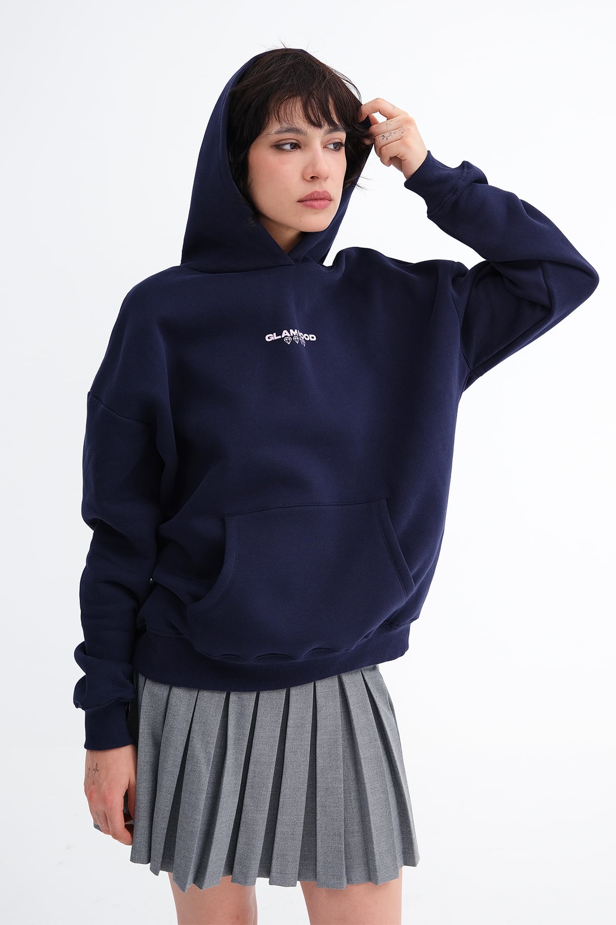Dark-Night-Blue_Hooded-Brushed-Sweatshirt-addax