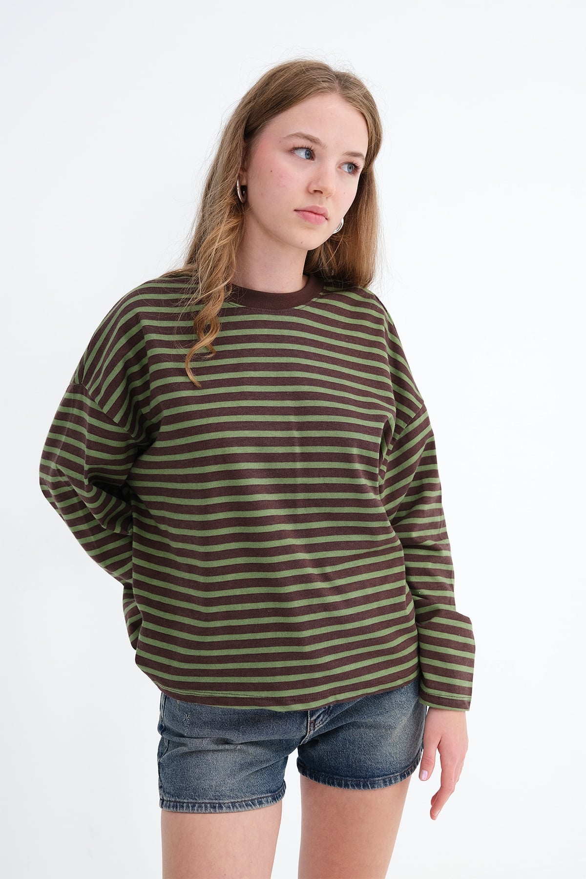 Khaki_Striped-Long-Sleeve-T-Shirt-addax