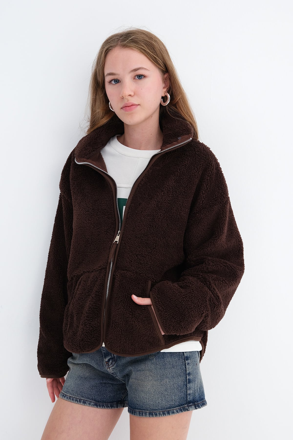 Brown_Zipped-Fleece-Cardigan-addax