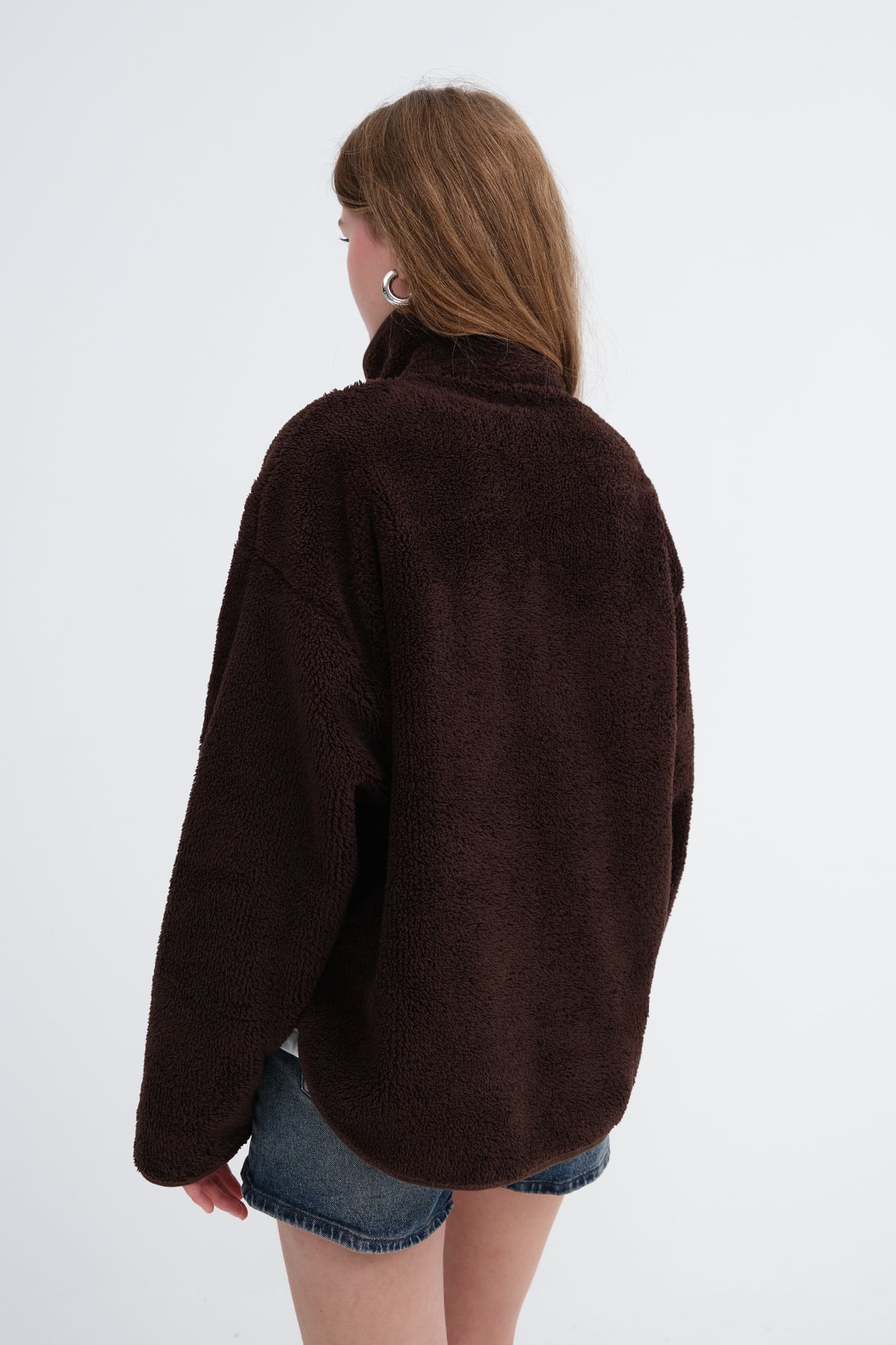 Brown_Zipped-Fleece-Cardigan-addax