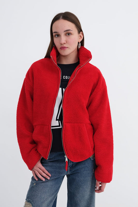 Red_Zipped-Fleece-Cardigan-addax