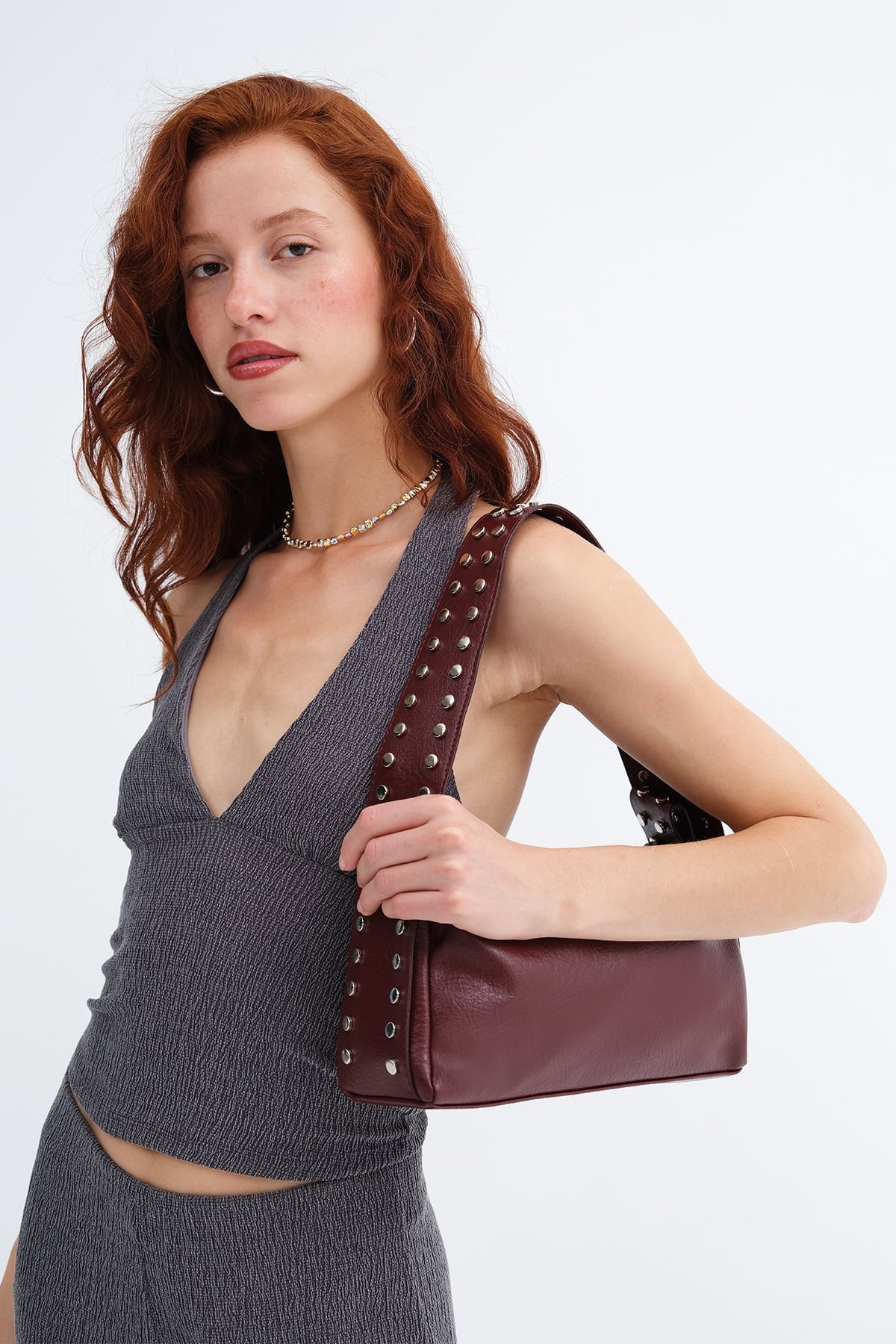 Burgundy_Studded-Baguette-Bag-addax