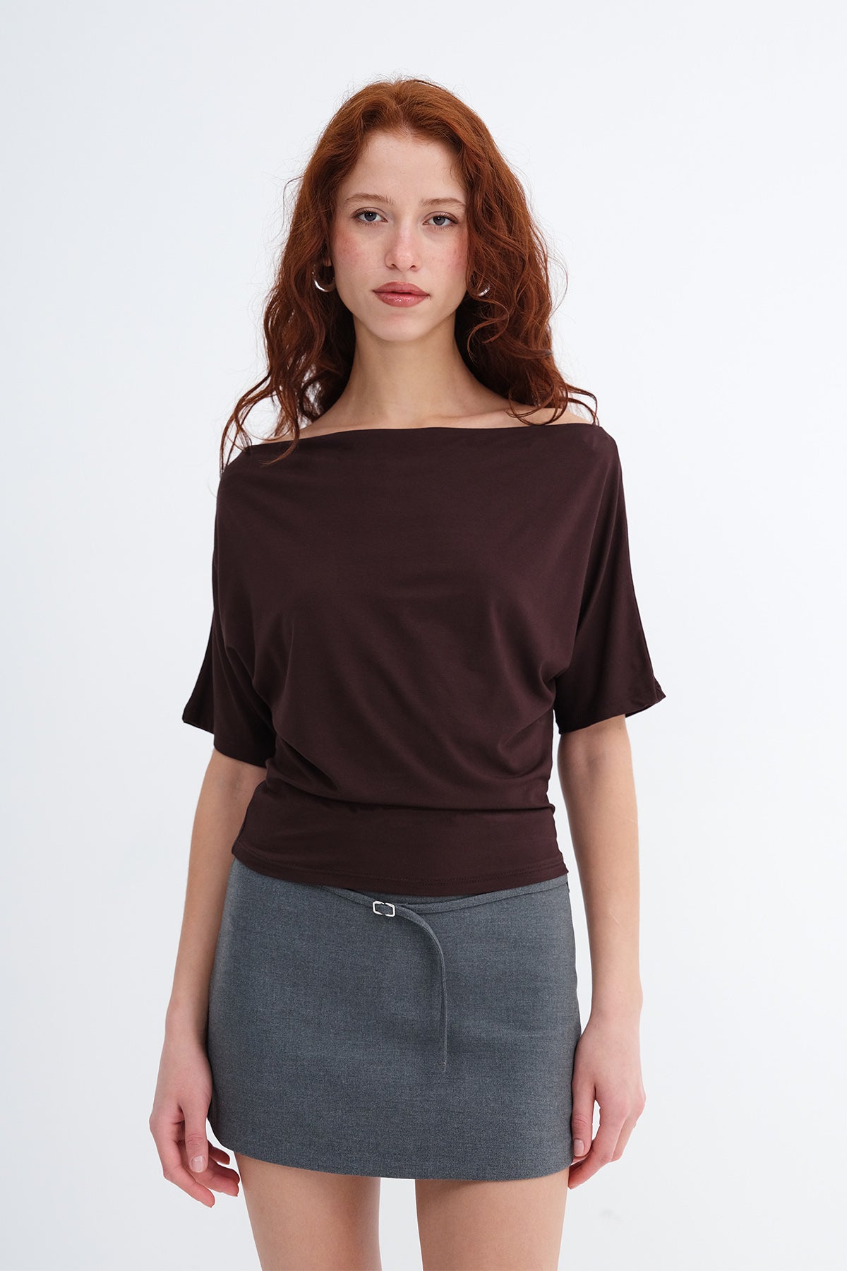 Brown_Boat-Neck-T-shirt-addax