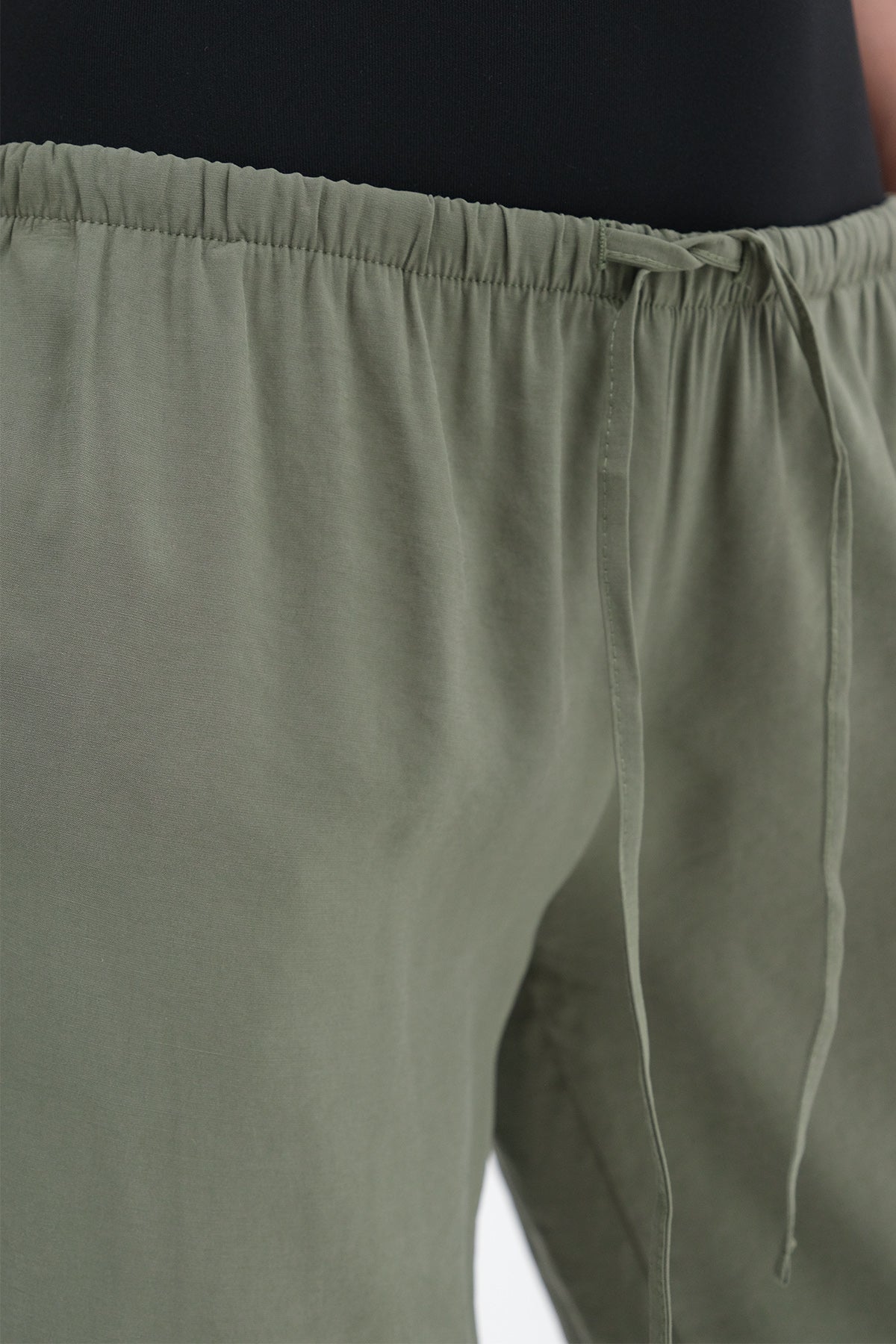 Khaki_Elastic-Waist-Modal-Pants-addax