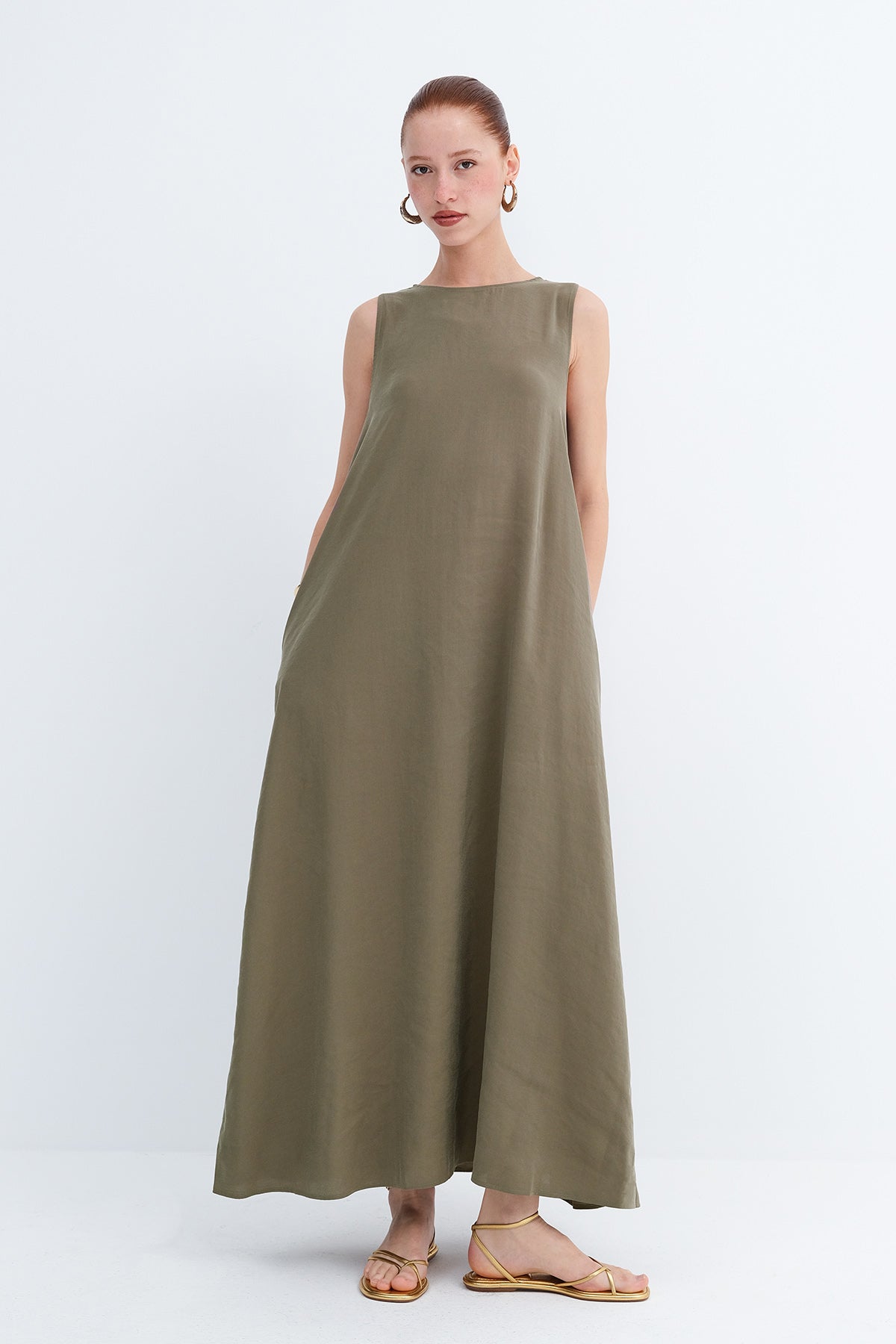 Khaki_Modal-Maxi-Dress-addax