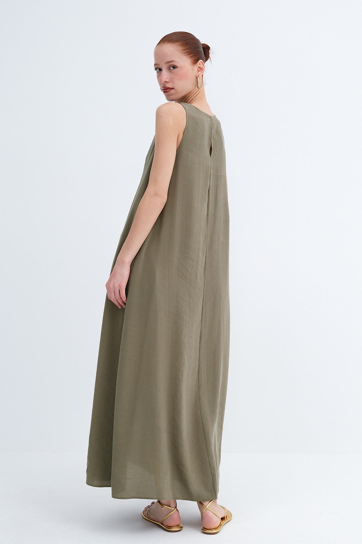 Khaki_Modal-Maxi-Dress-addax