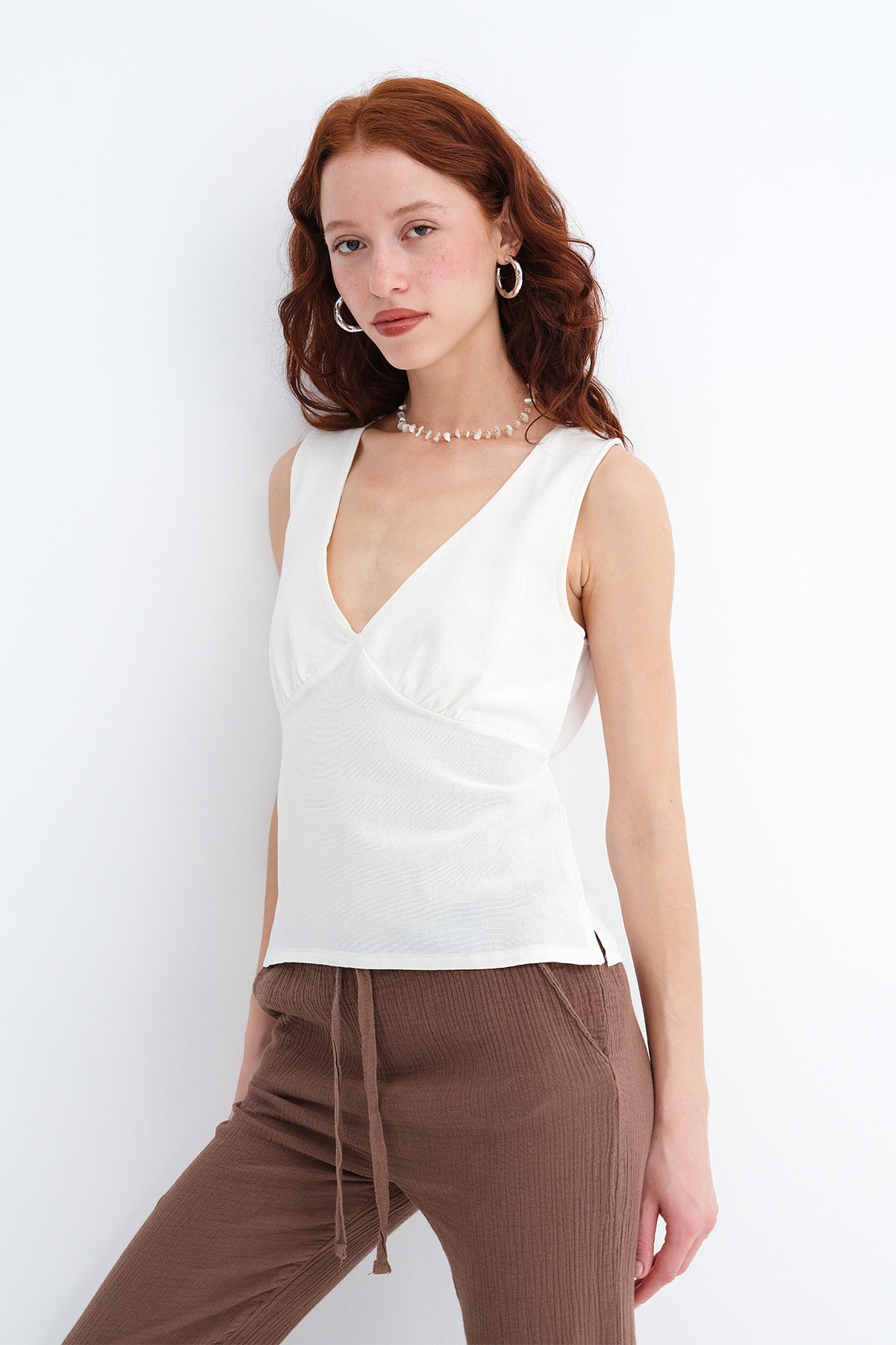 Linen Blend Blouse