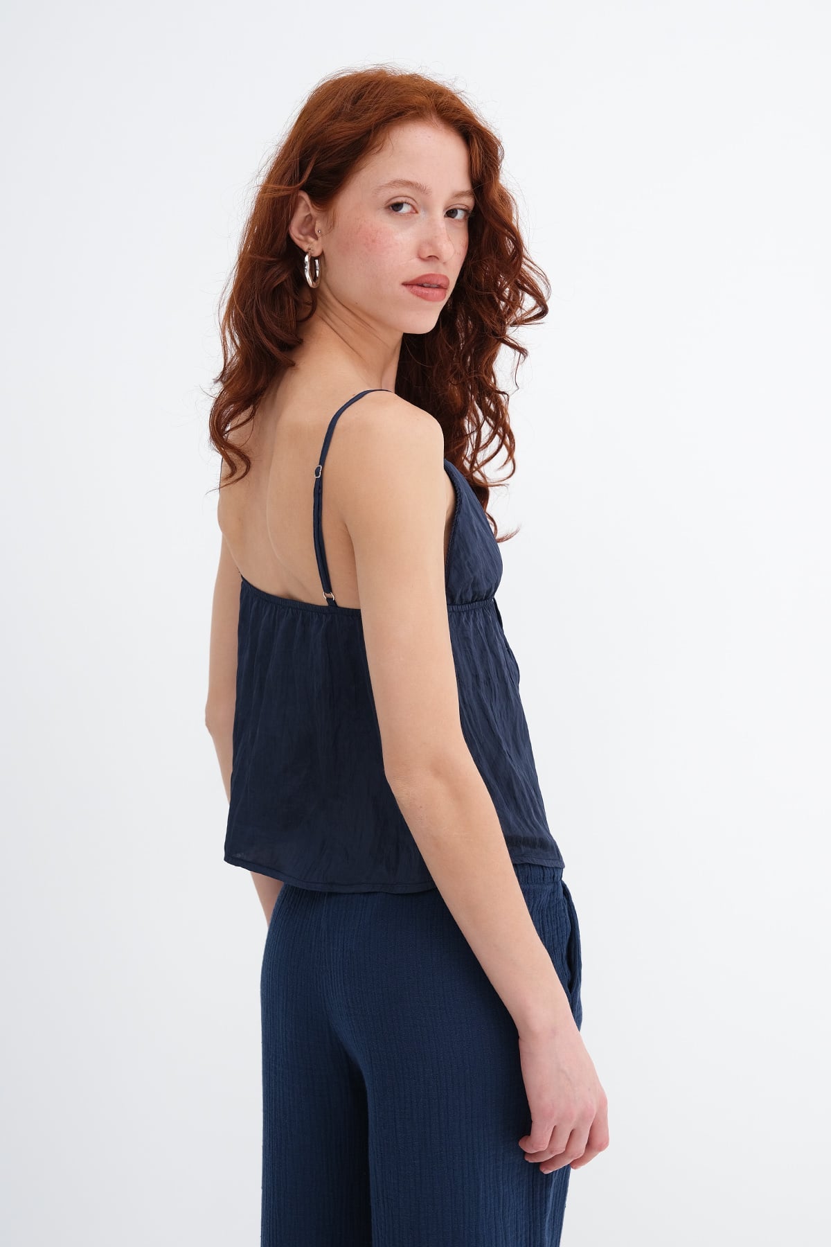 Dark-Night-Blue_Buttoned-Blouse-with-Adjustable-Straps-addax