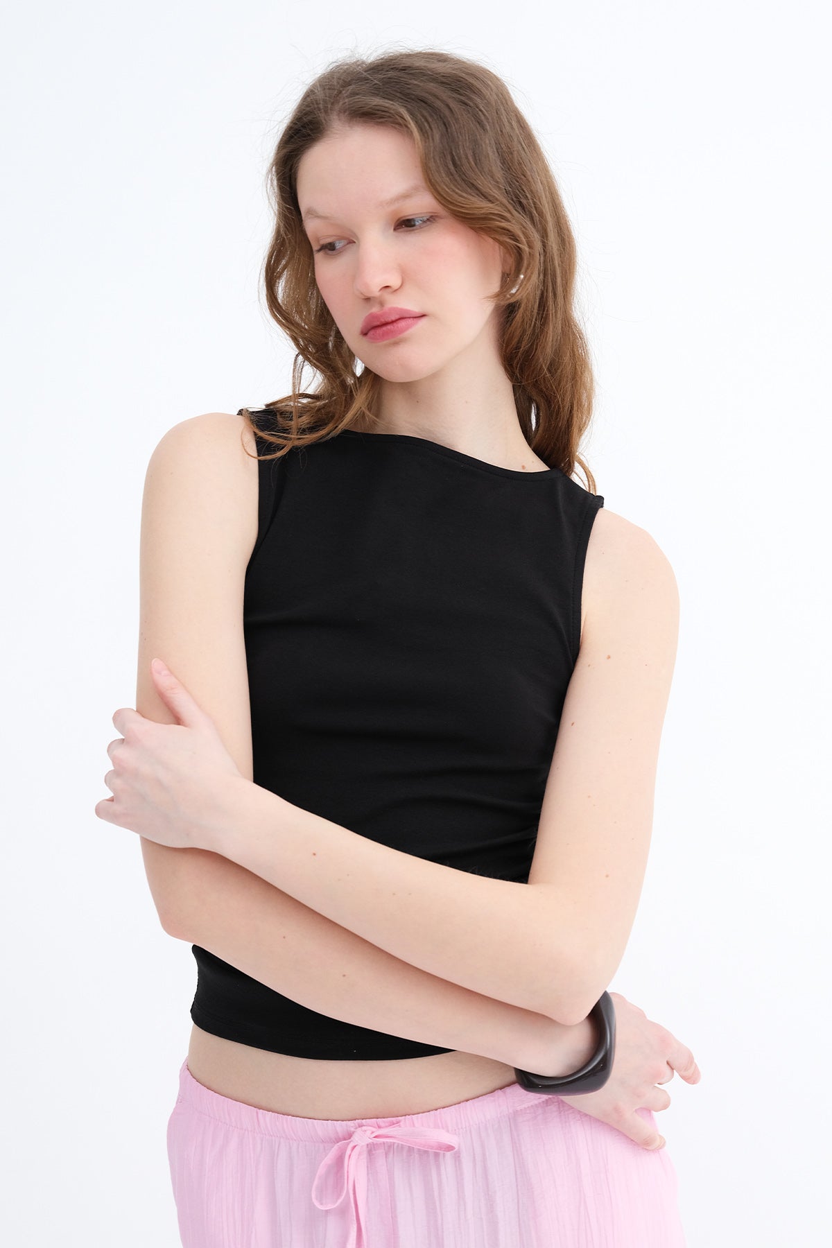 Black_Side-Ruched-Blouse-addax