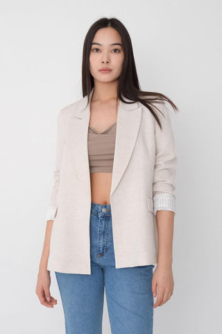 Blazer With Long Turn-Up Sleeves C9158