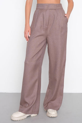 Wide Leg Trousers With Velcro PN3207